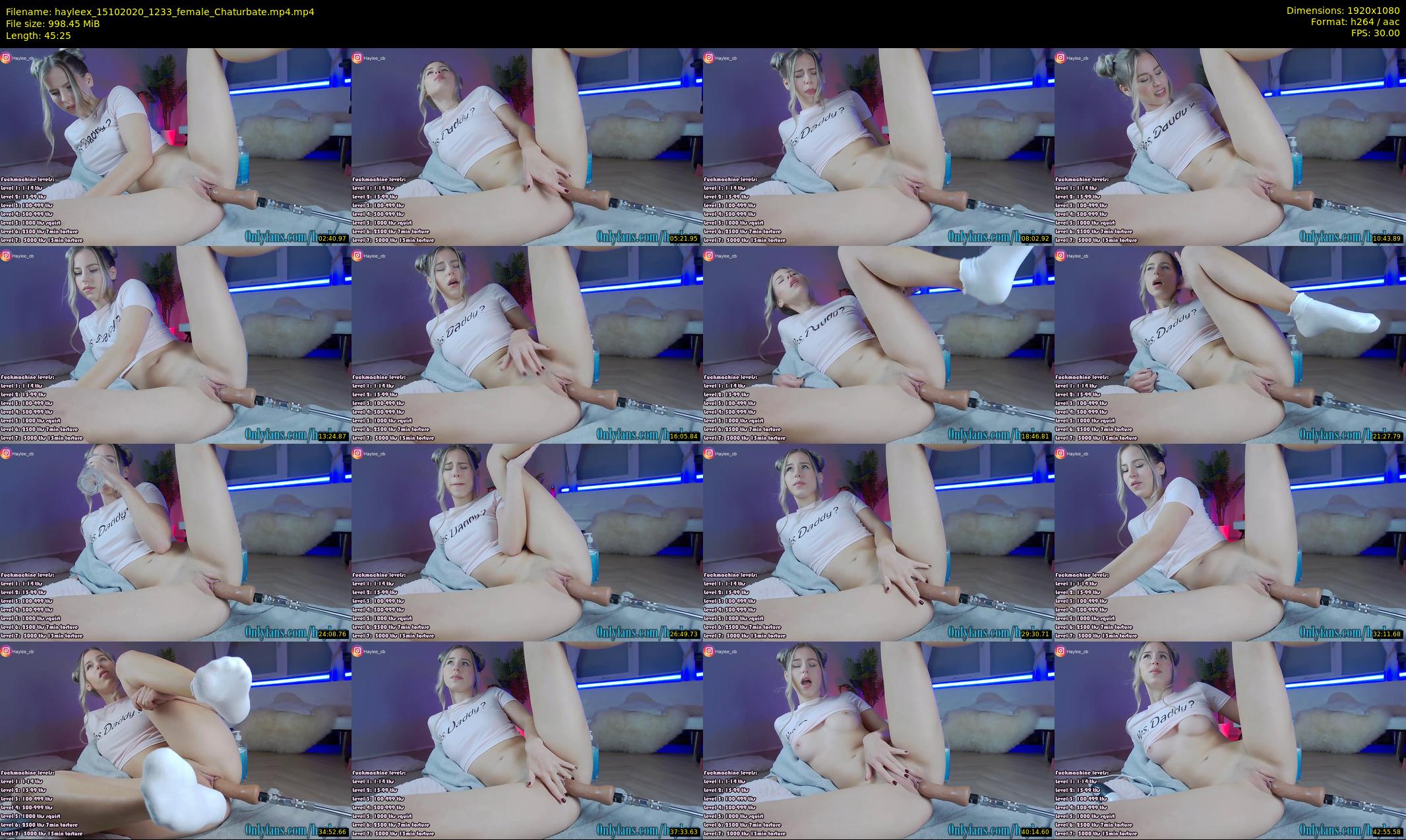 hayleex — 46 minute Chaturbate female cam show recording, 1080p, Oct 15, 2020