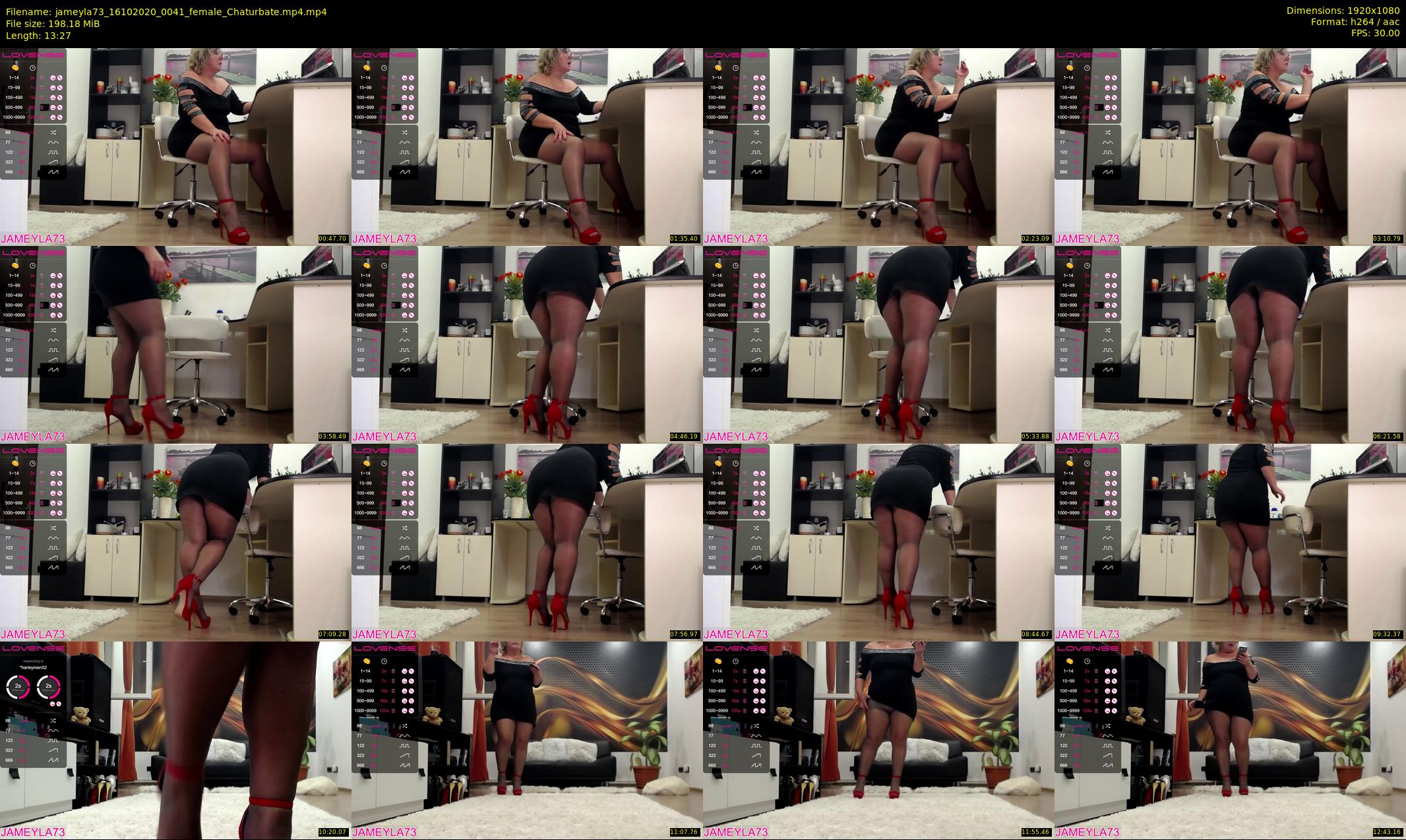 jameyla73 — 14 minute Chaturbate female cam show recording, 1080p, Oct 16, 2020