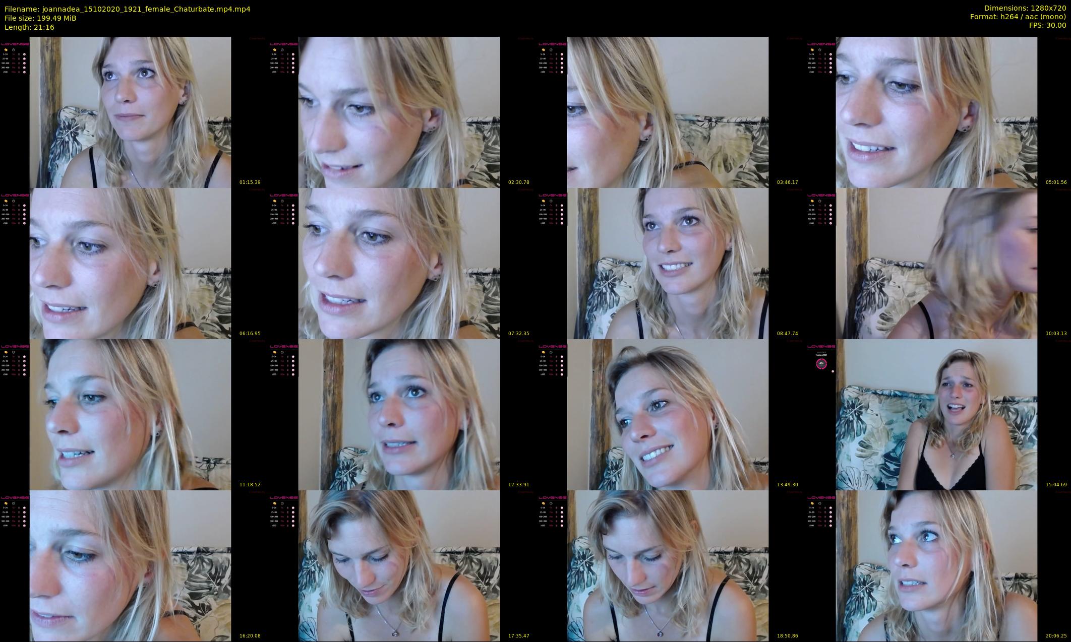 joannadea — 22 minute Chaturbate female cam show recording, 720p, Oct 15, 2020