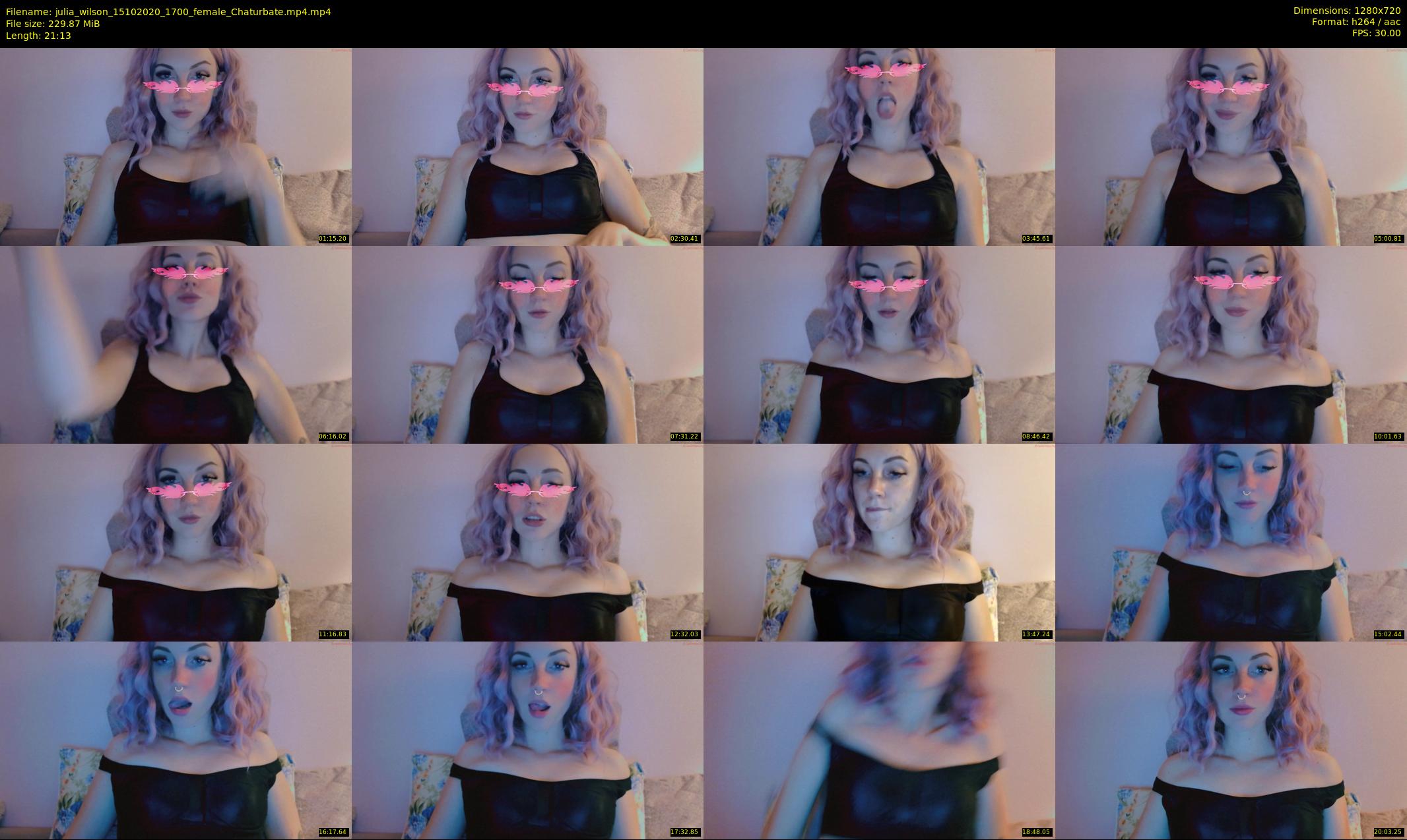 julia_wilson — 22 minute Chaturbate female cam show recording, 720p, Oct 15, 2020