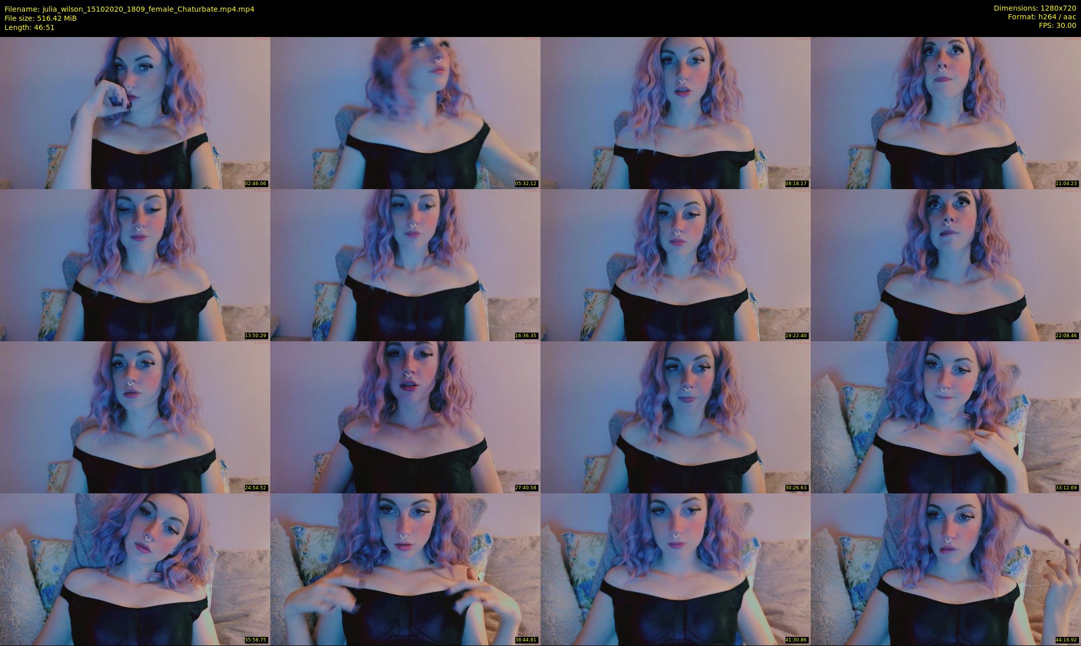julia_wilson — 47 minute Chaturbate female cam show recording, 720p, Oct 15, 2020