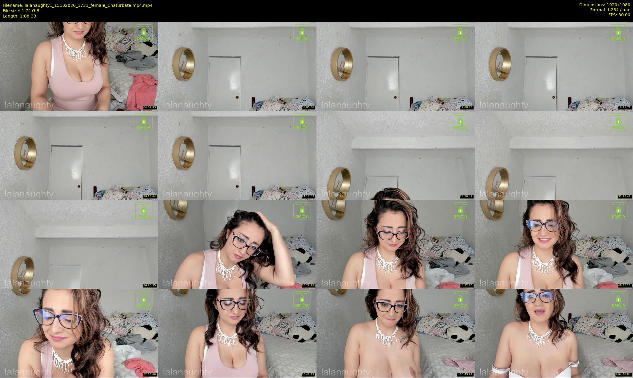 lalanaughty1 — 69 minute Chaturbate female cam show recording, 1080p, Oct 15, 2020