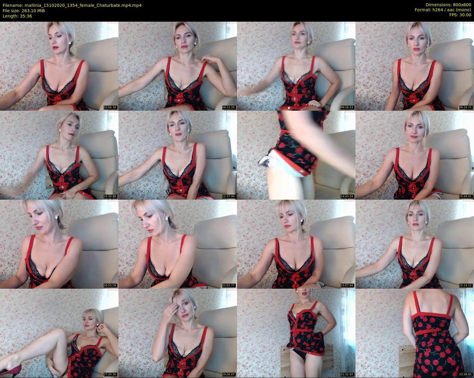 mallinia — 36 minute Chaturbate female cam show recording, 480p, Oct 15, 2020