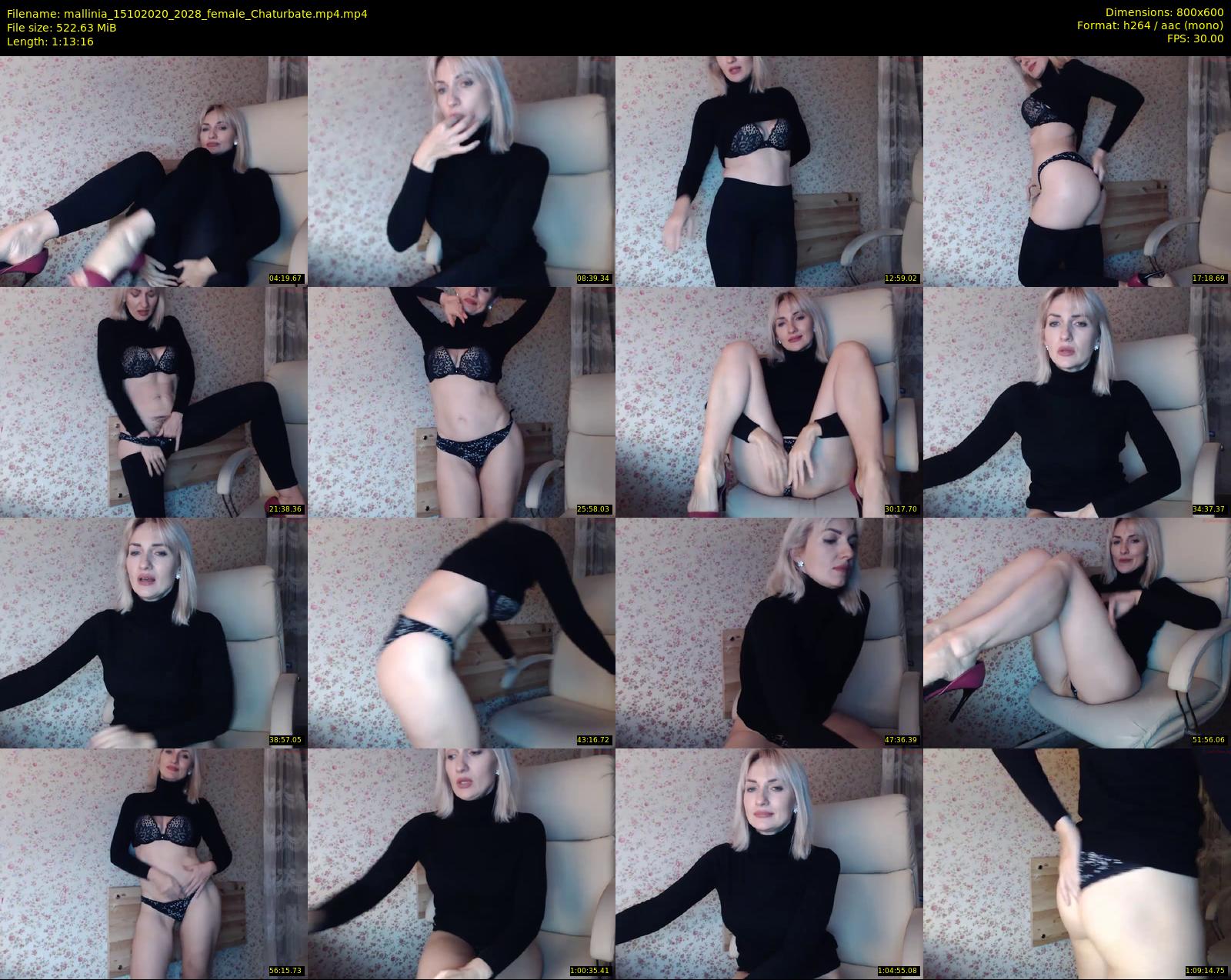 mallinia — 74 minute Chaturbate female cam show recording, 480p, Oct 15, 2020