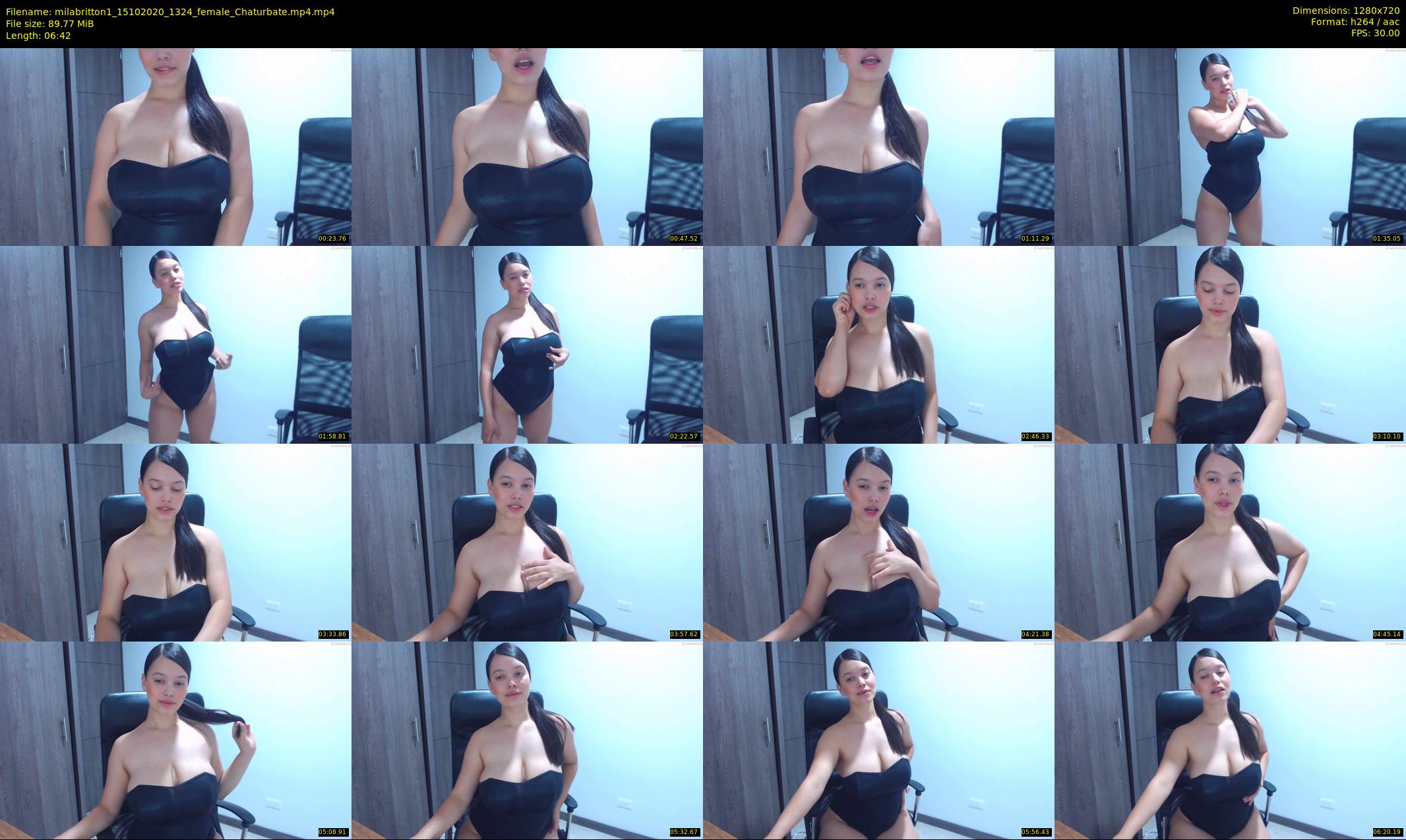 milabritton1 — 7 minute Chaturbate female cam show recording, 720p, Oct 15, 2020