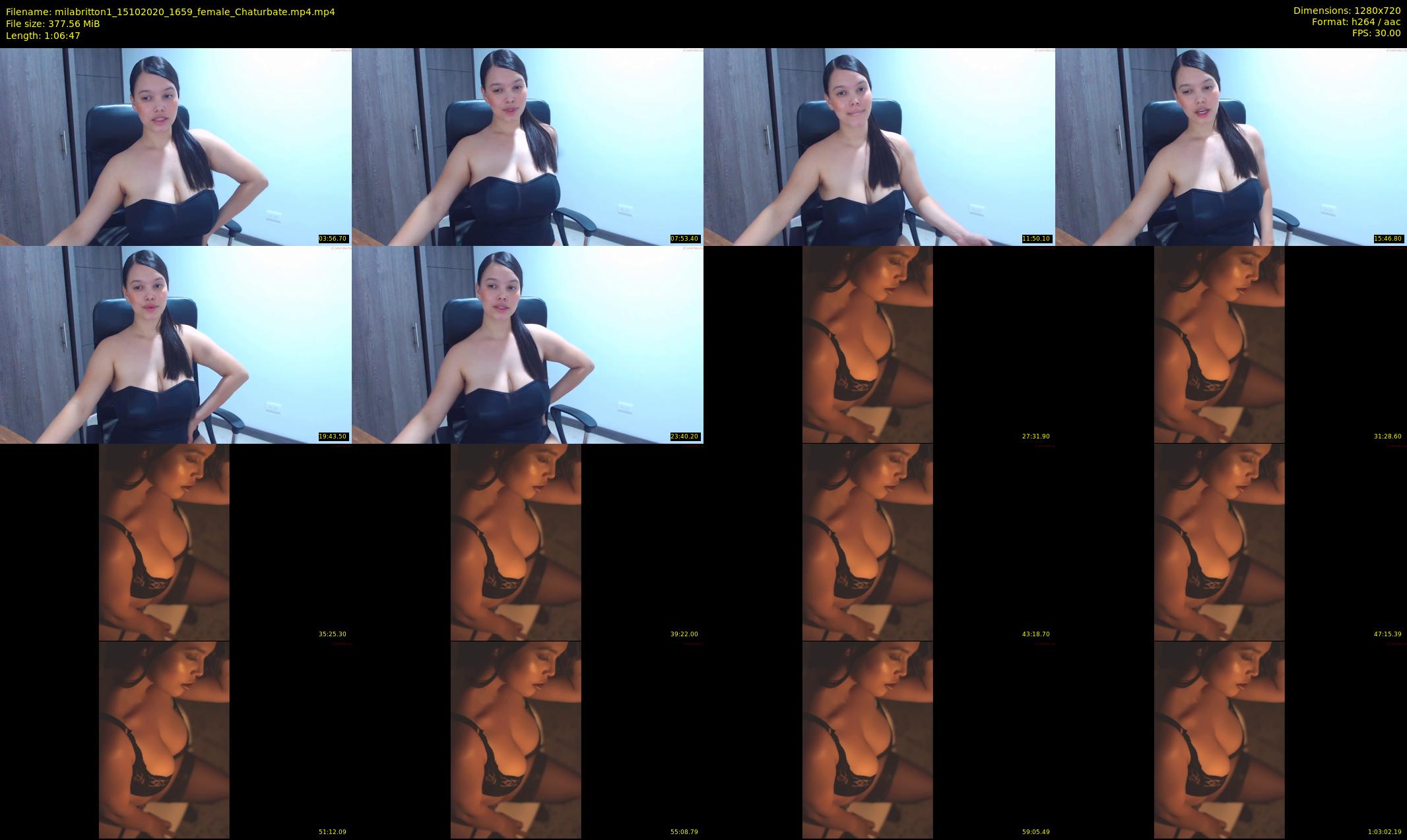 milabritton1 — 67 minute Chaturbate female cam show recording, 720p, Oct 15, 2020