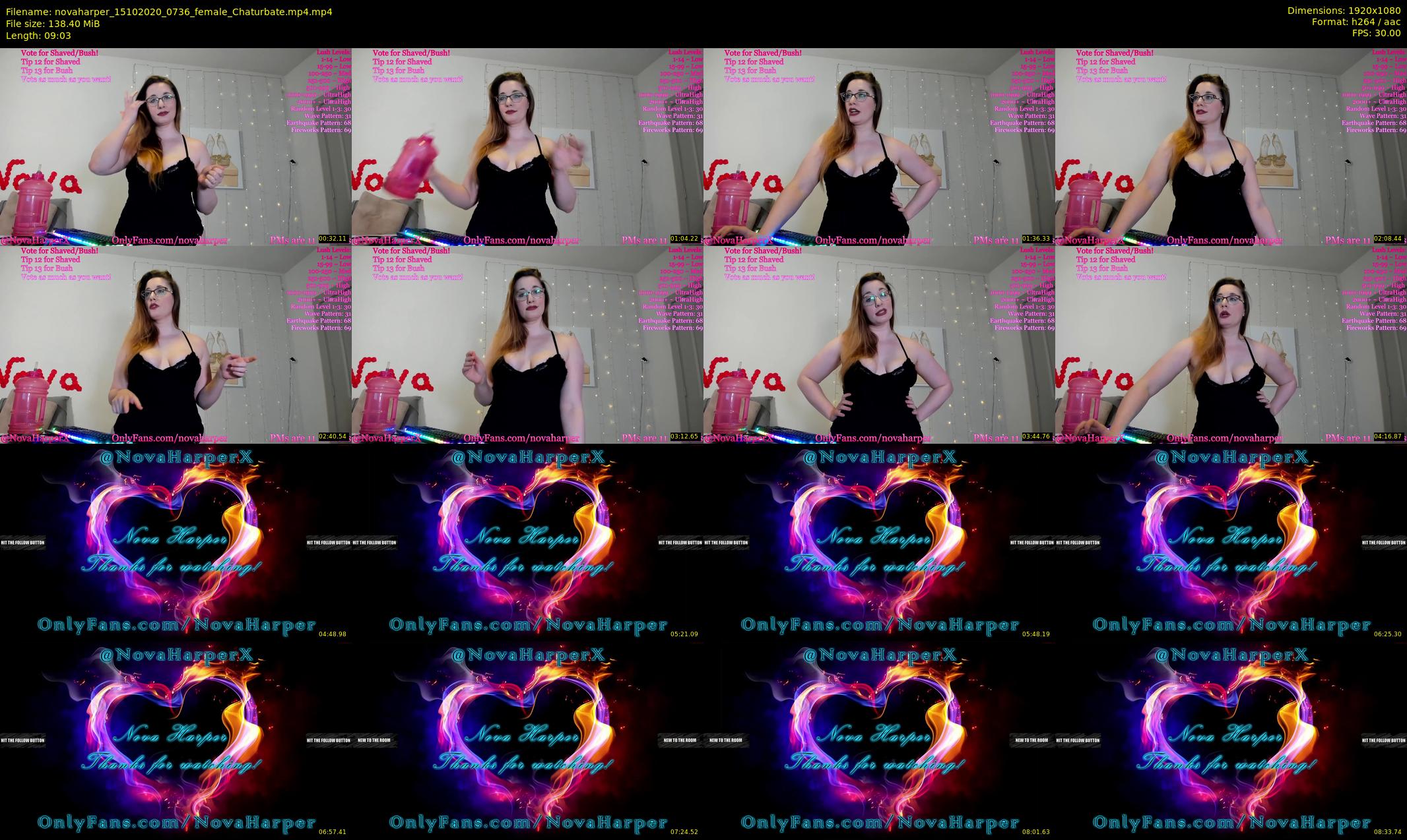 novaharper — 10 minute Chaturbate female cam show recording, 1080p, Oct 15, 2020