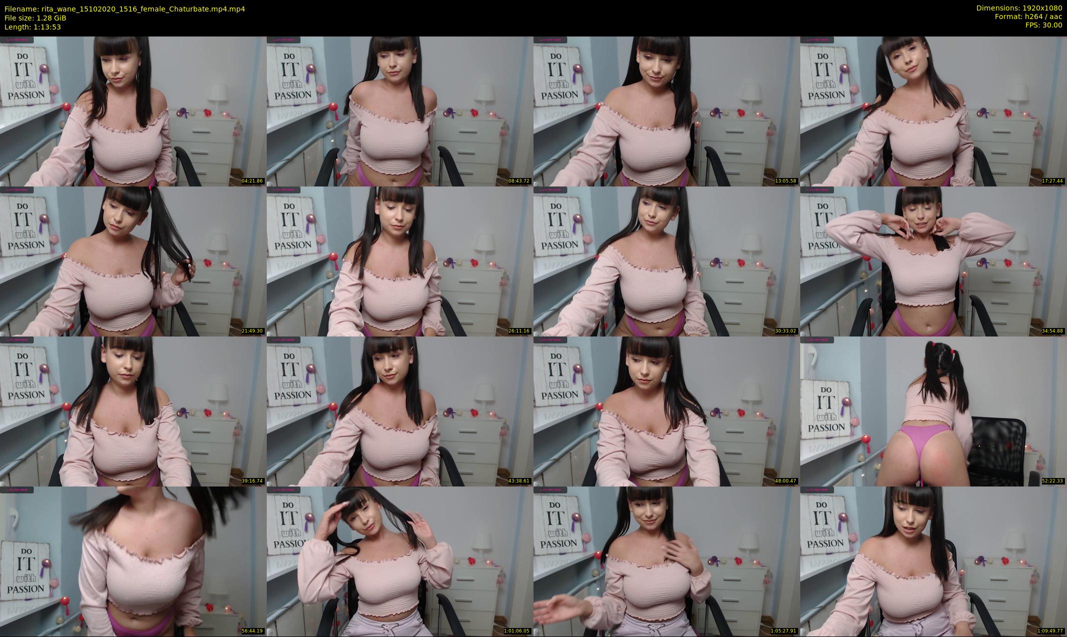 rita_wane — 74 minute Chaturbate female cam show recording, 1080p, Oct 15, 2020