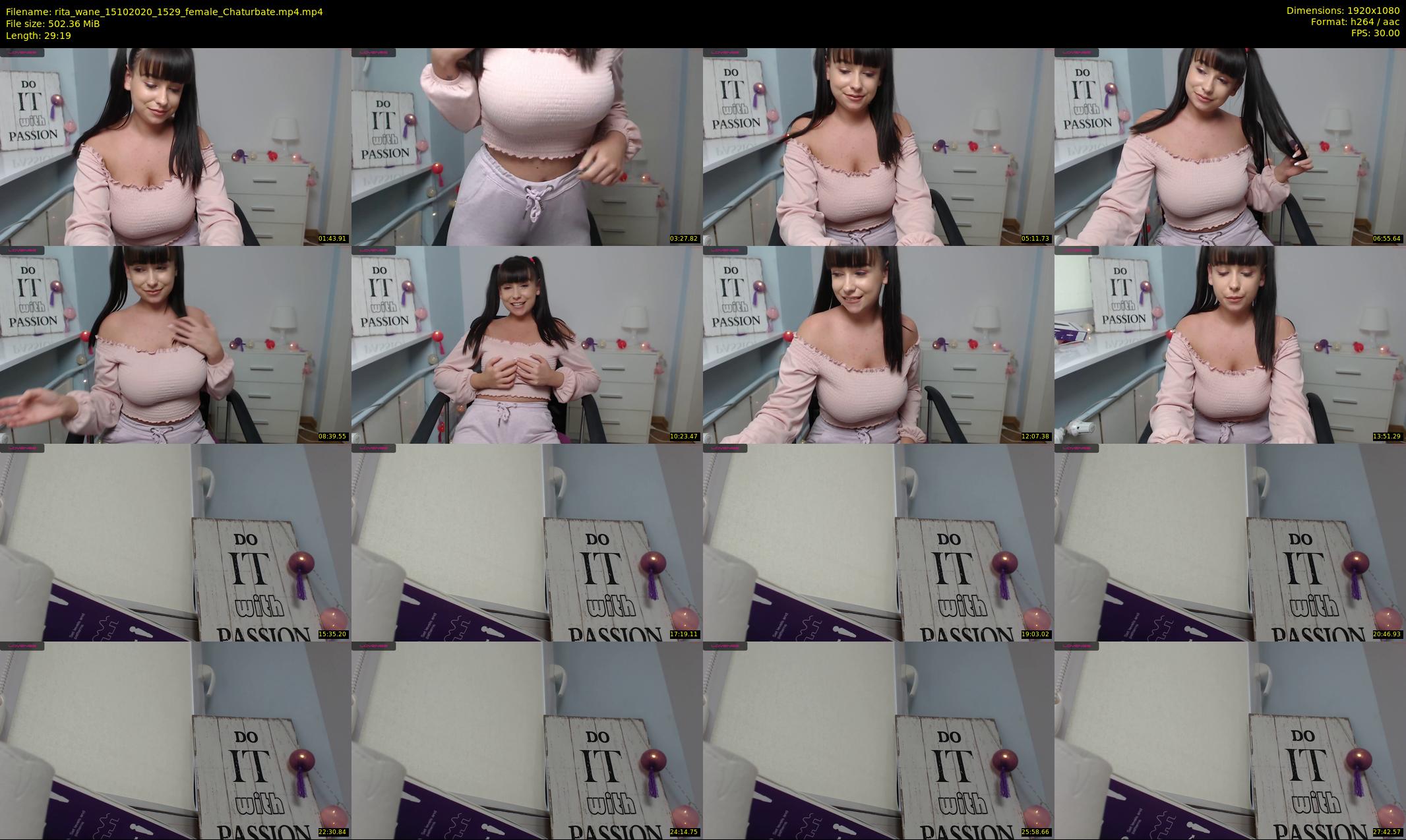 rita_wane — 30 minute Chaturbate female cam show recording, 1080p, Oct 15, 2020