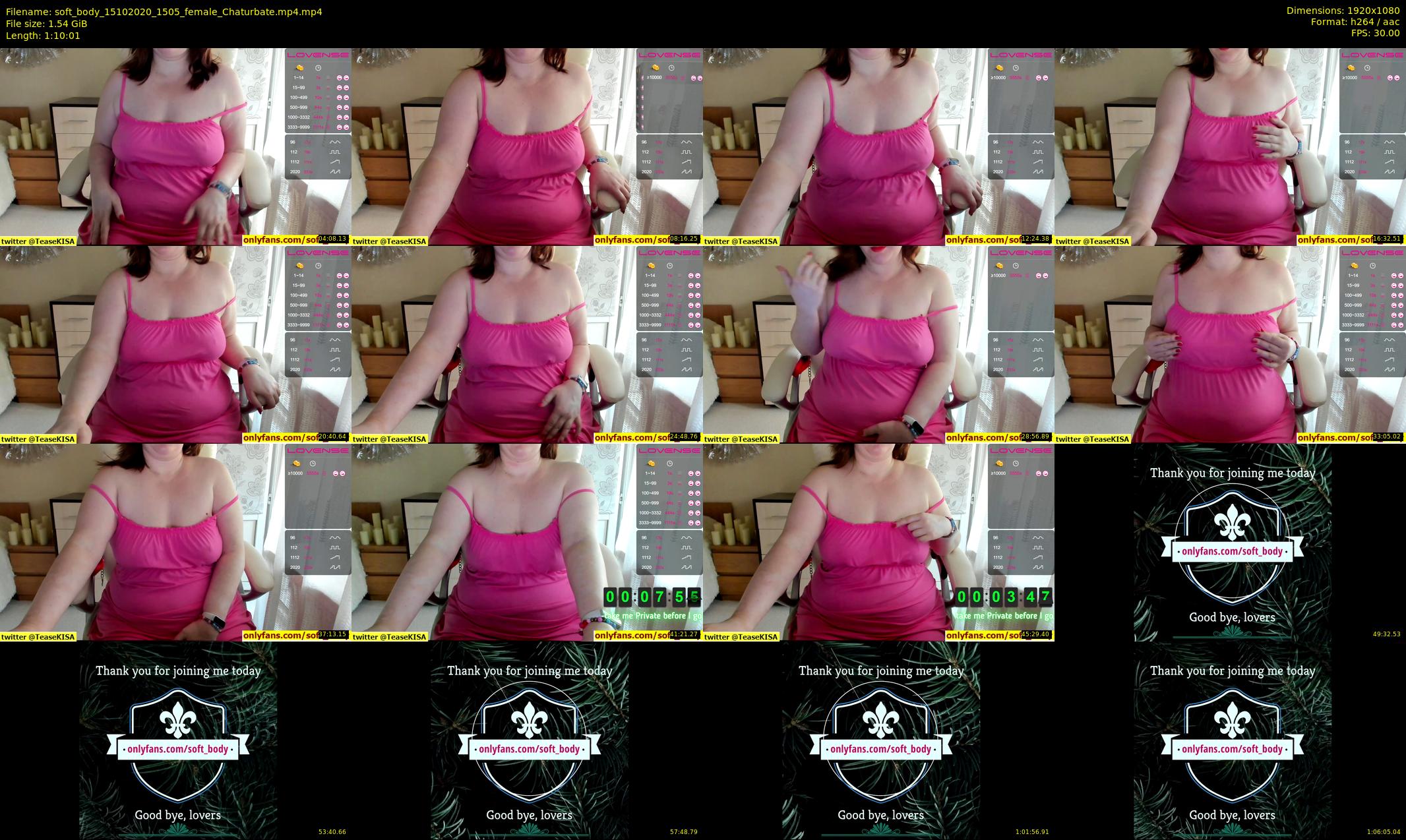 soft_body — 71 minute Chaturbate female cam show recording, 1080p, Oct 15, 2020