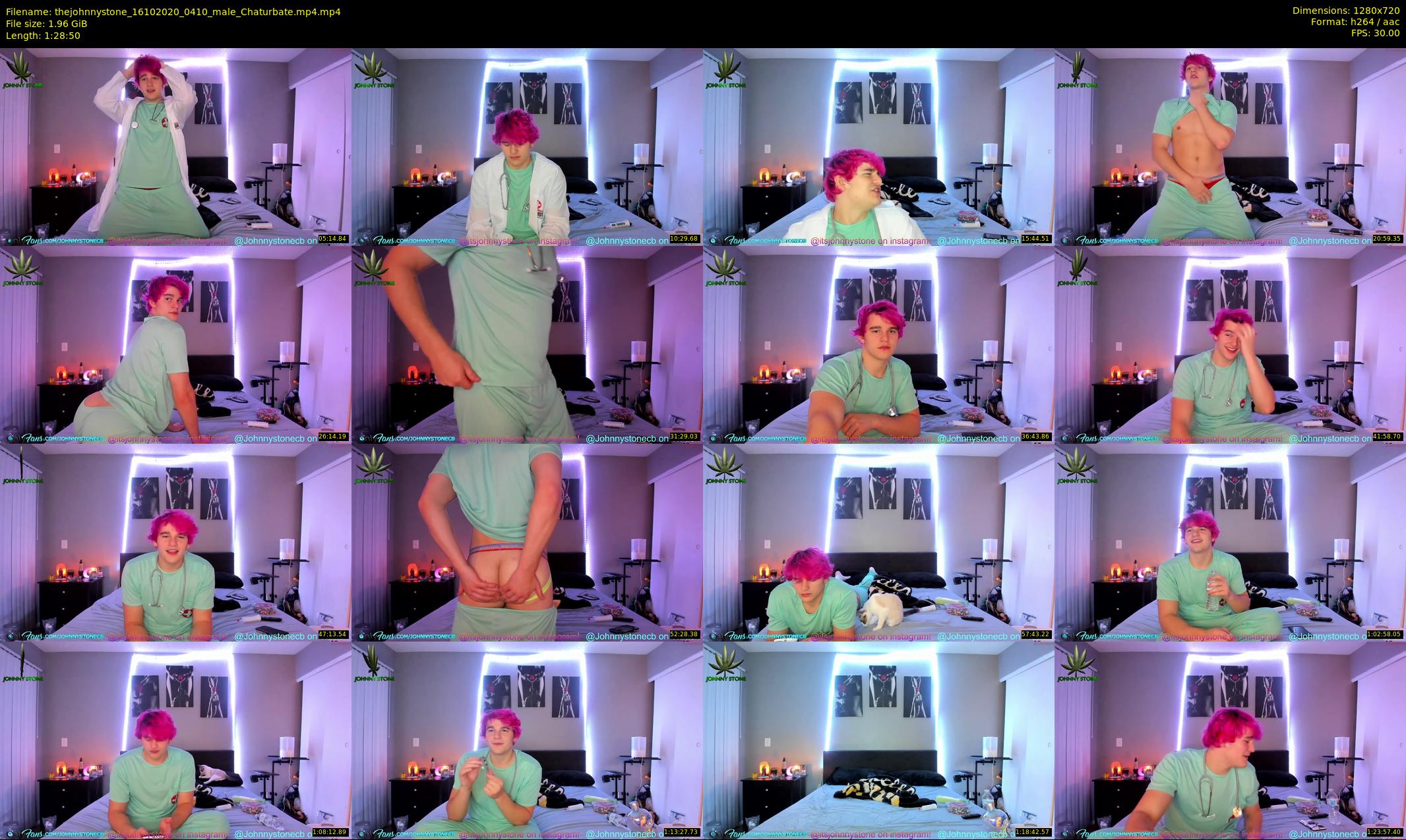 thejohnnystone — 89 minute Chaturbate male cam show recording, 720p, Oct 16, 2020