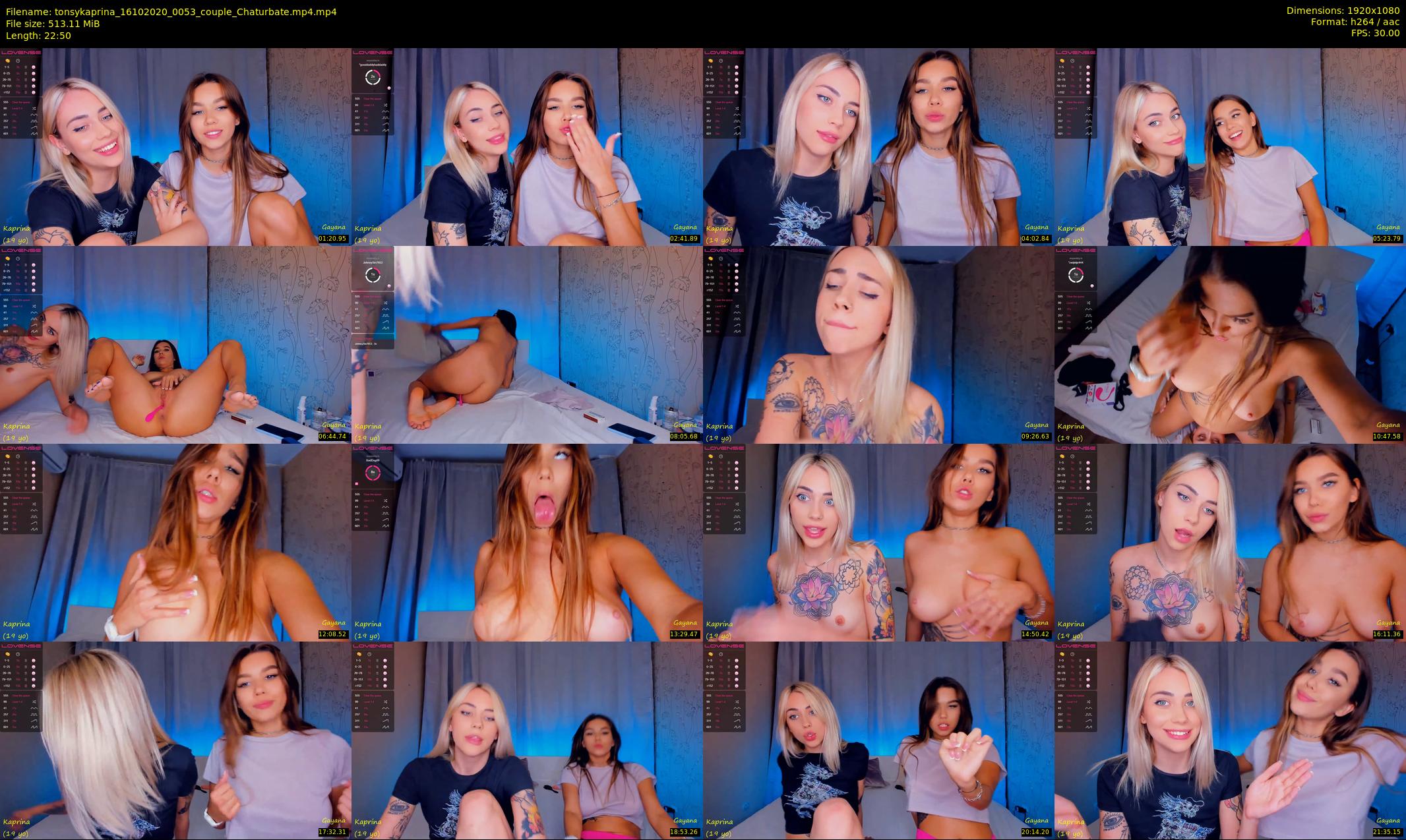 tonsykaprina — 23 minute Chaturbate couple cam show recording, 1080p, Oct 16, 2020