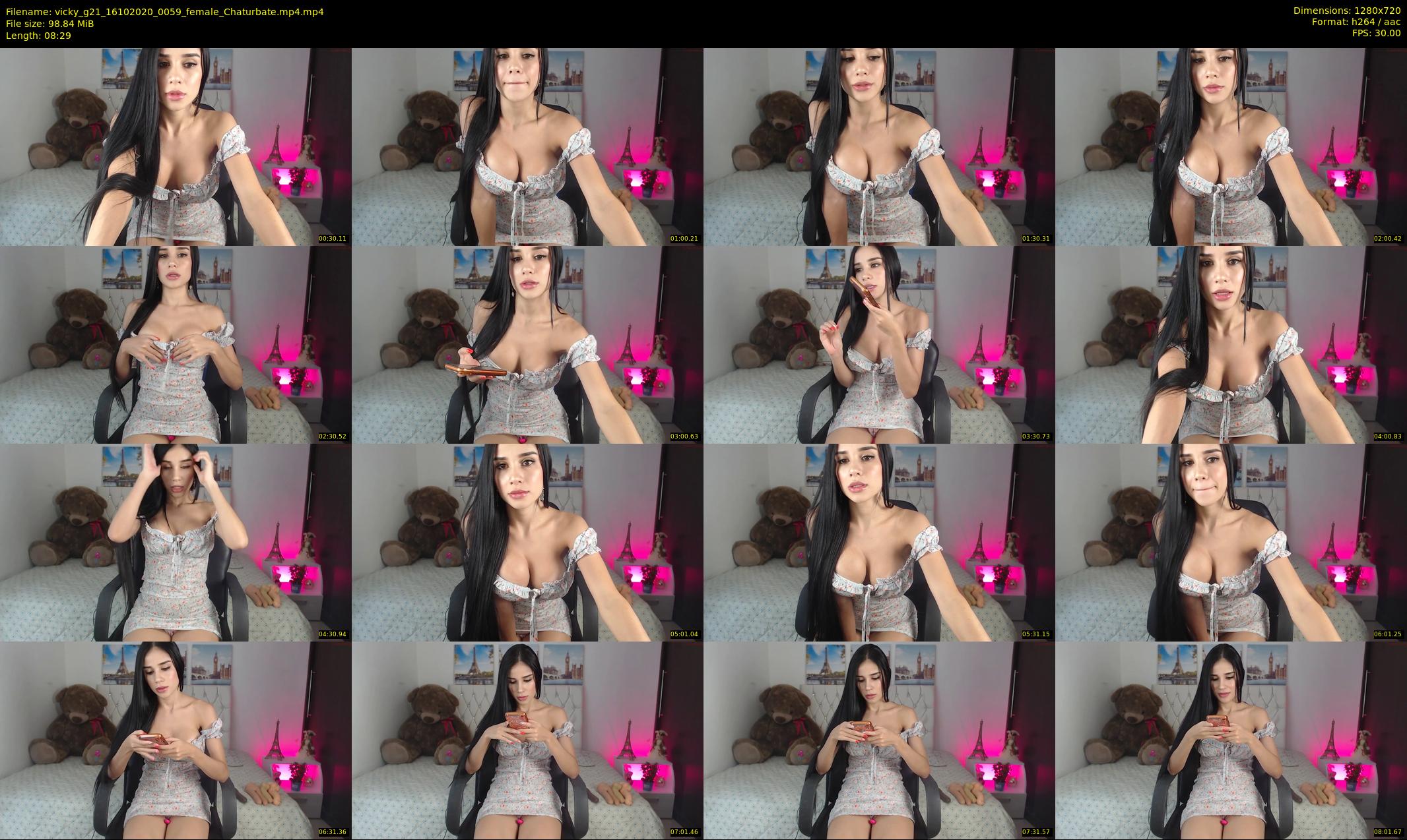 vicky_g21 — 9 minute Chaturbate female cam show recording, 720p, Oct 16, 2020