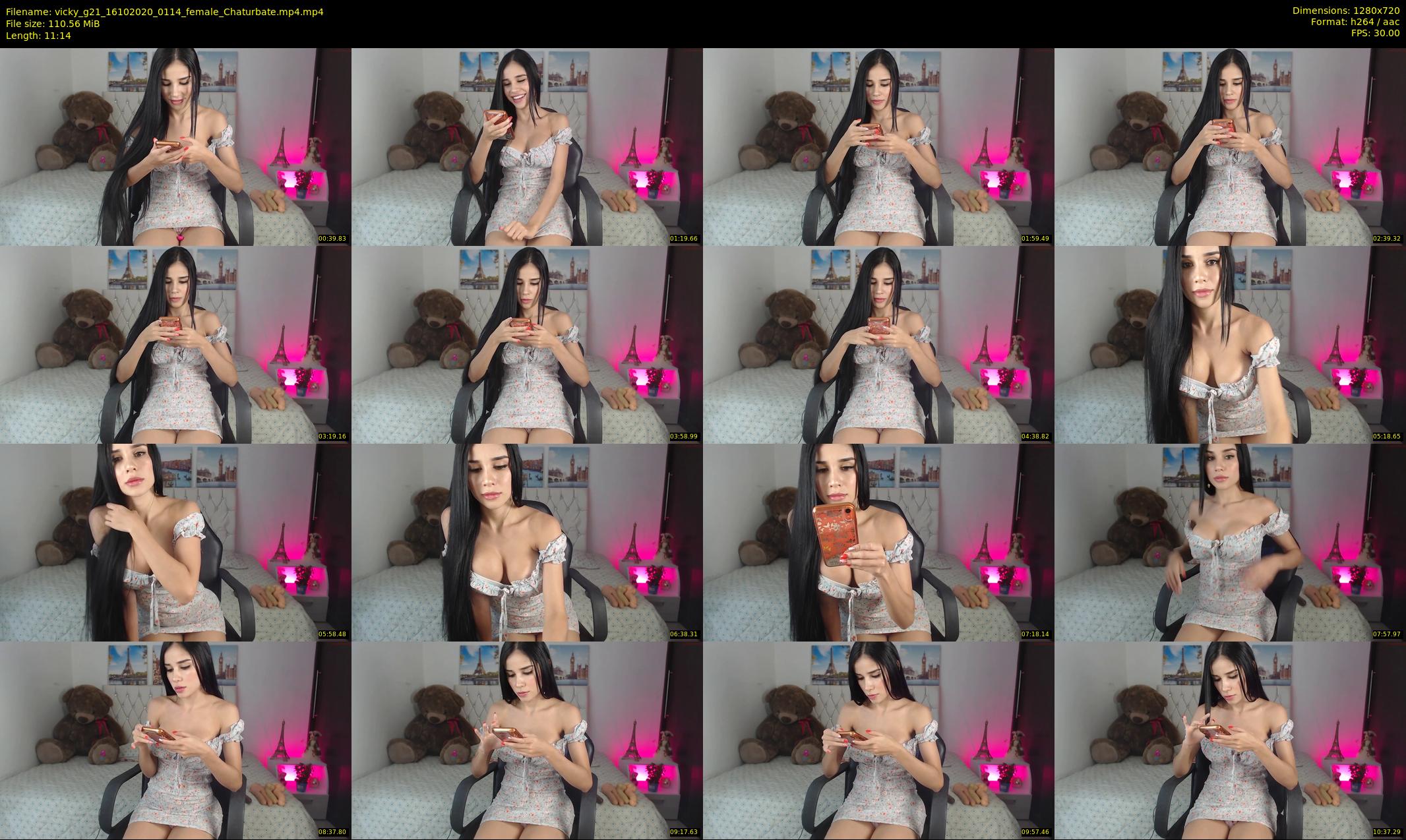 vicky_g21 — 12 minute Chaturbate female cam show recording, 720p, Oct 16, 2020