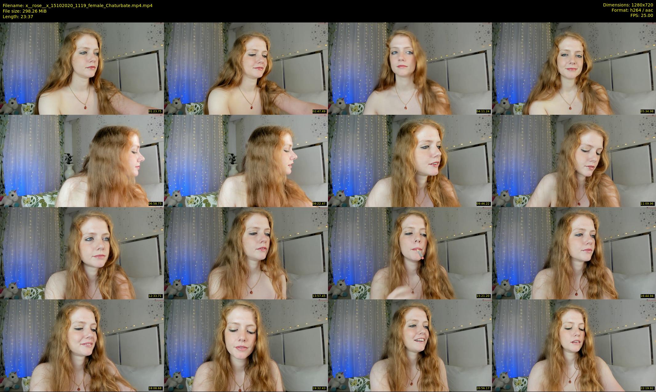x__rose__x — 24 minute Chaturbate female cam show recording, 720p, Oct 15, 2020