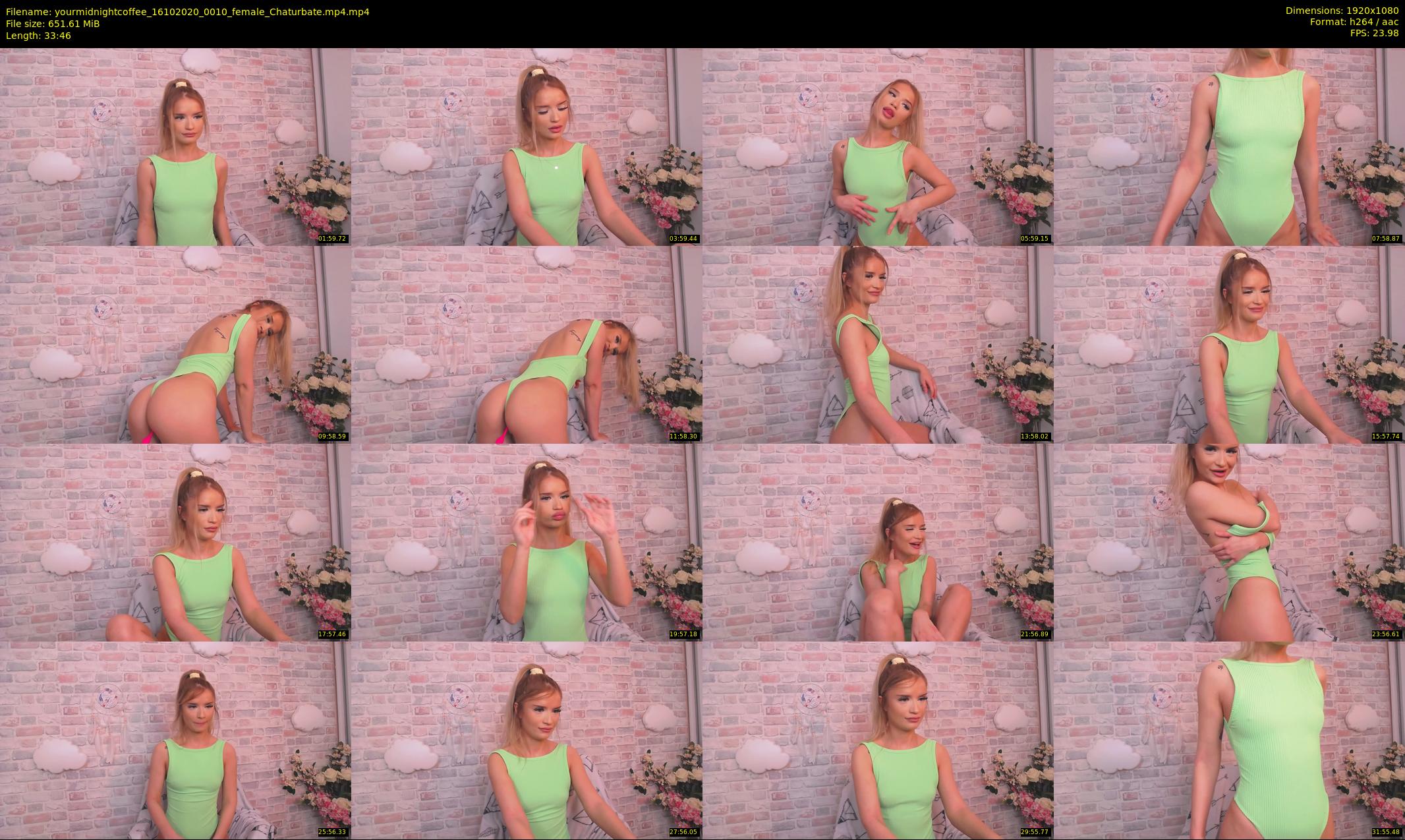 yourmidnightcoffee — 34 minute Chaturbate female cam show recording, 1080p, Oct 16, 2020