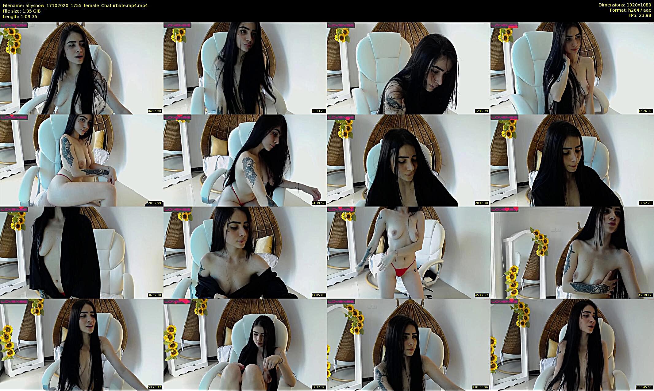 allysnow — 70 minute Chaturbate female cam show recording, 1080p, Oct 17, 2020