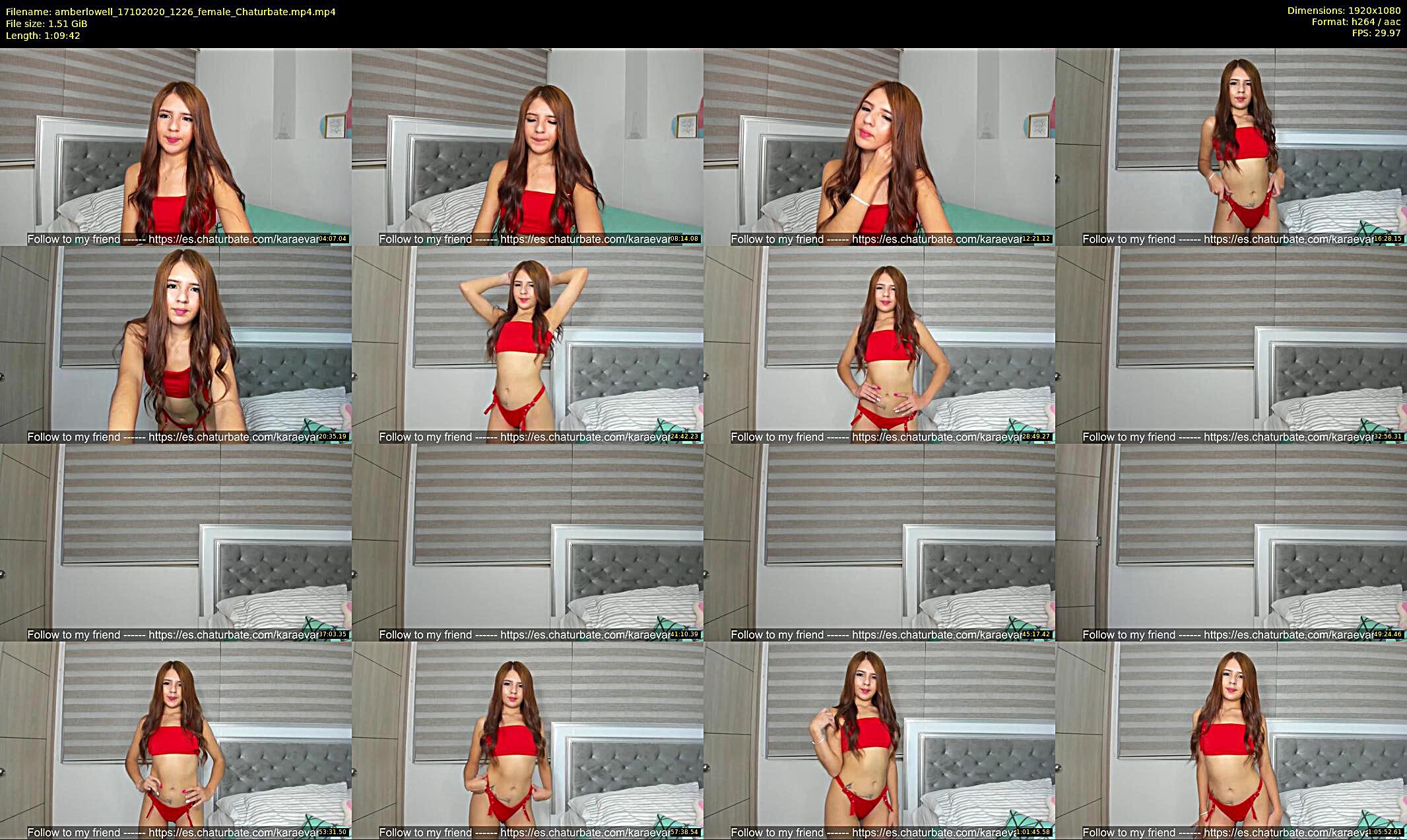 amberlowell — 70 minute Chaturbate female cam show recording, 1080p, Oct 17, 2020