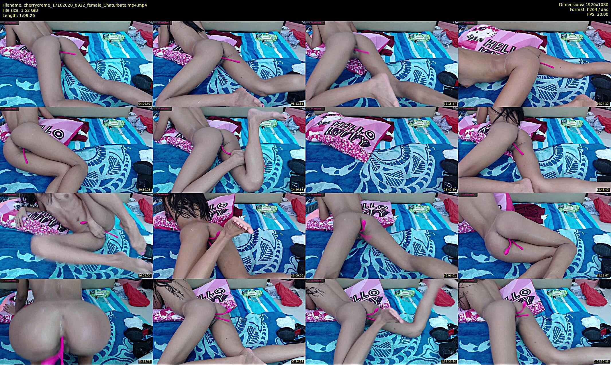 cherrycreme — 70 minute Chaturbate female cam show recording, 1080p, Oct 17, 2020