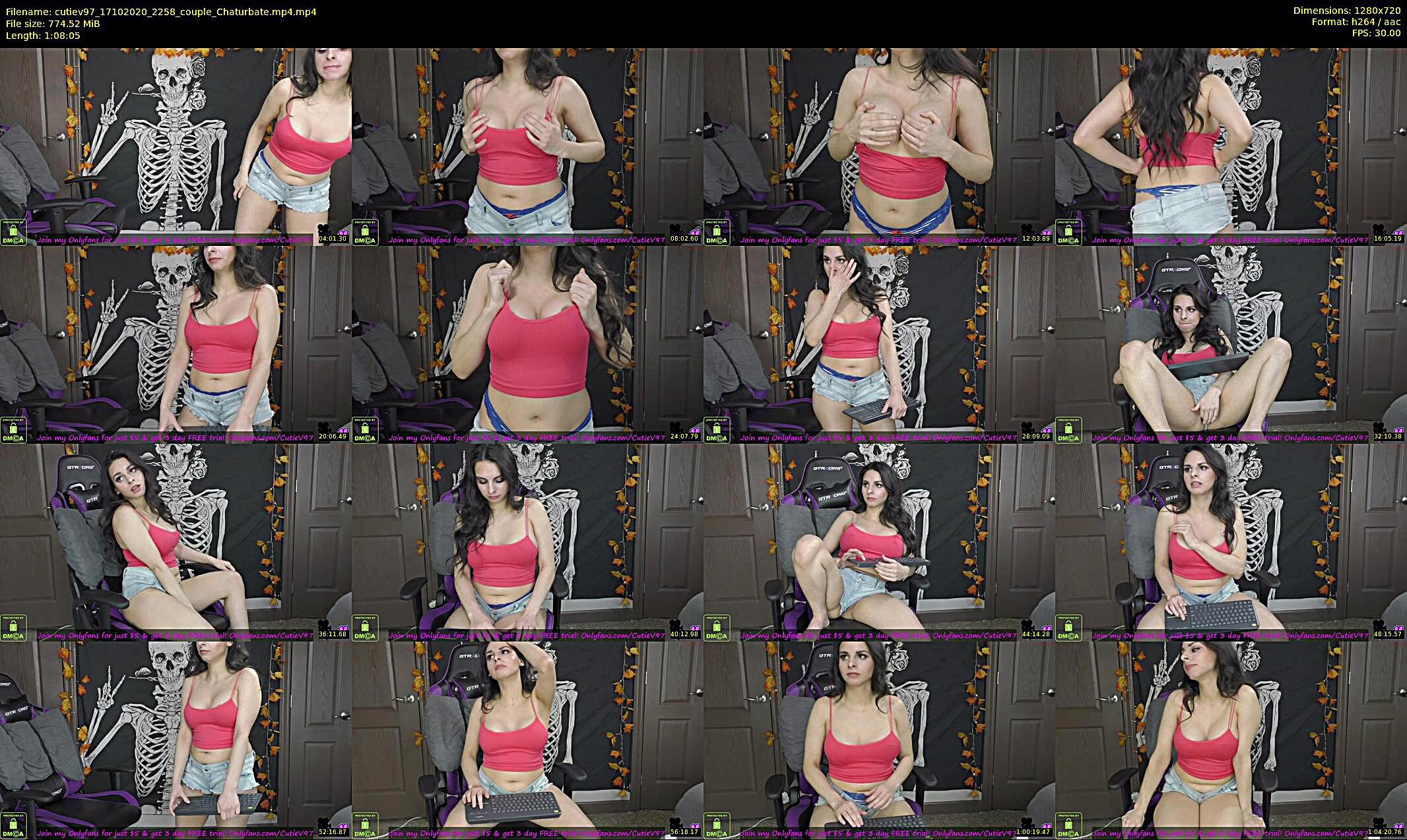 cutiev97 — 69 minute Chaturbate couple cam show recording, 720p, Oct 17, 2020