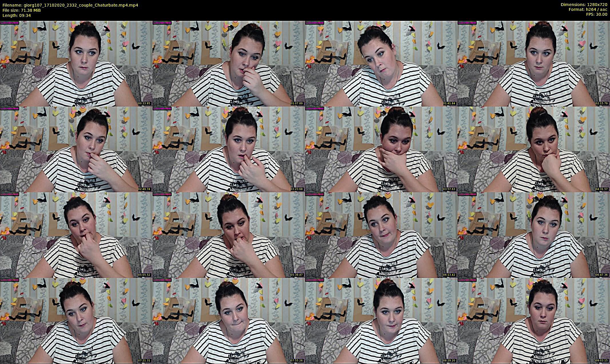 giorg107 — 3 minute Chaturbate couple cam show recording, 720p, Oct 17, 2020