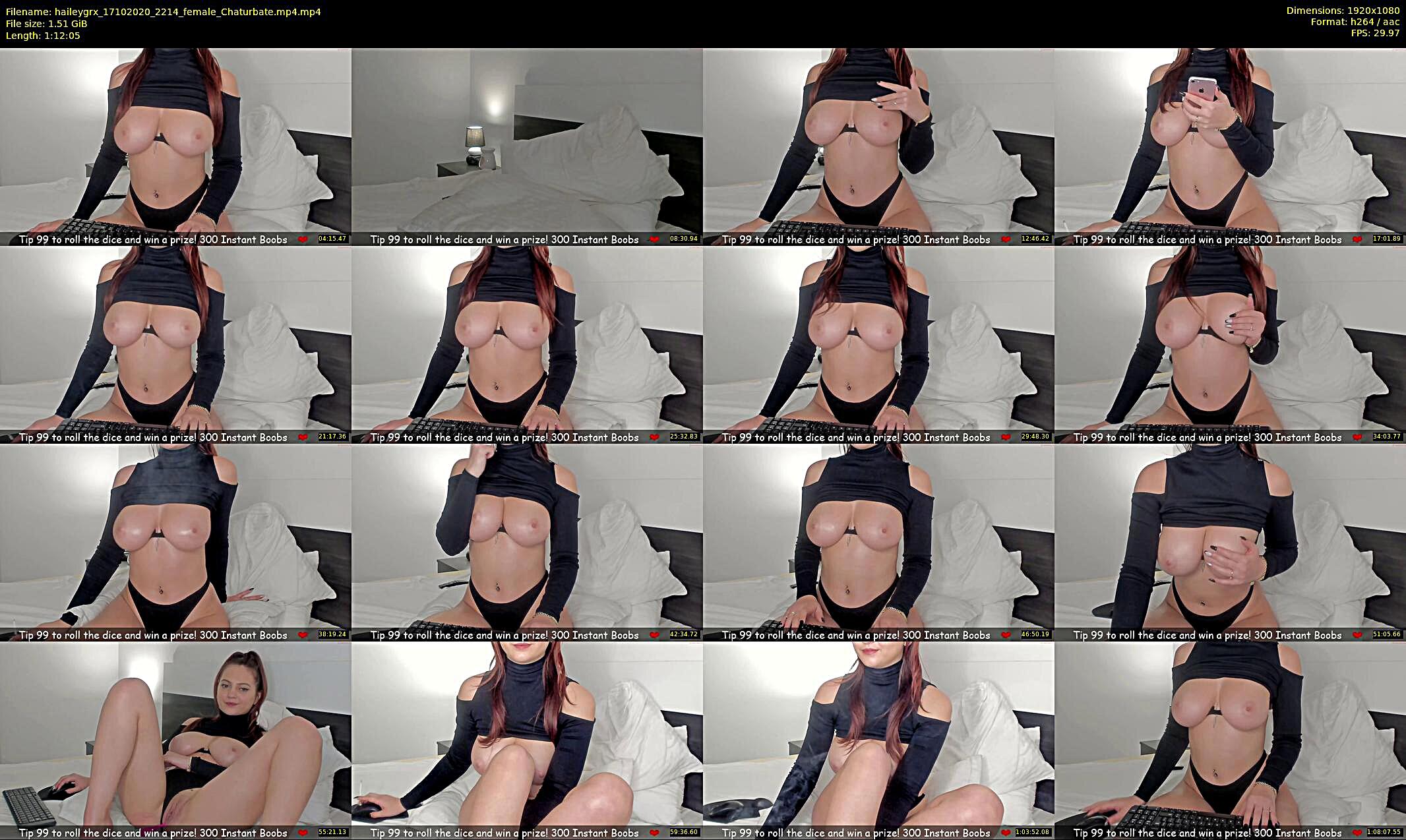 haileygrx — 73 minute Chaturbate female cam show recording, 1080p, Oct 17, 2020
