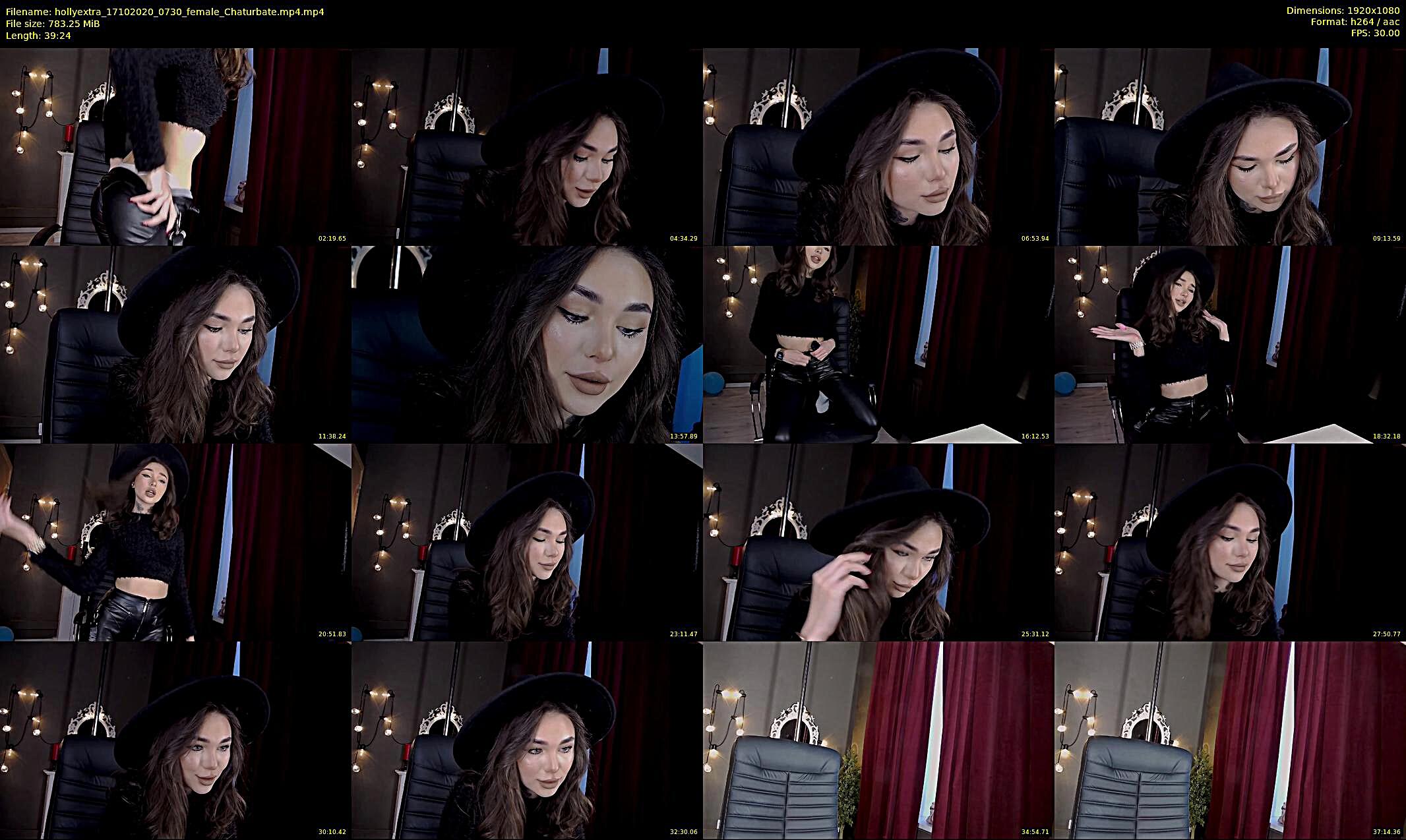hollyextra — 40 minute Chaturbate female cam show recording, 1080p, Oct 17, 2020
