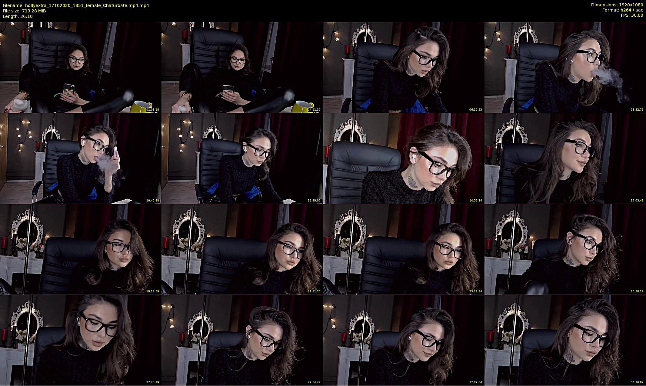hollyextra — 37 minute Chaturbate female cam show recording, 1080p, Oct 17, 2020