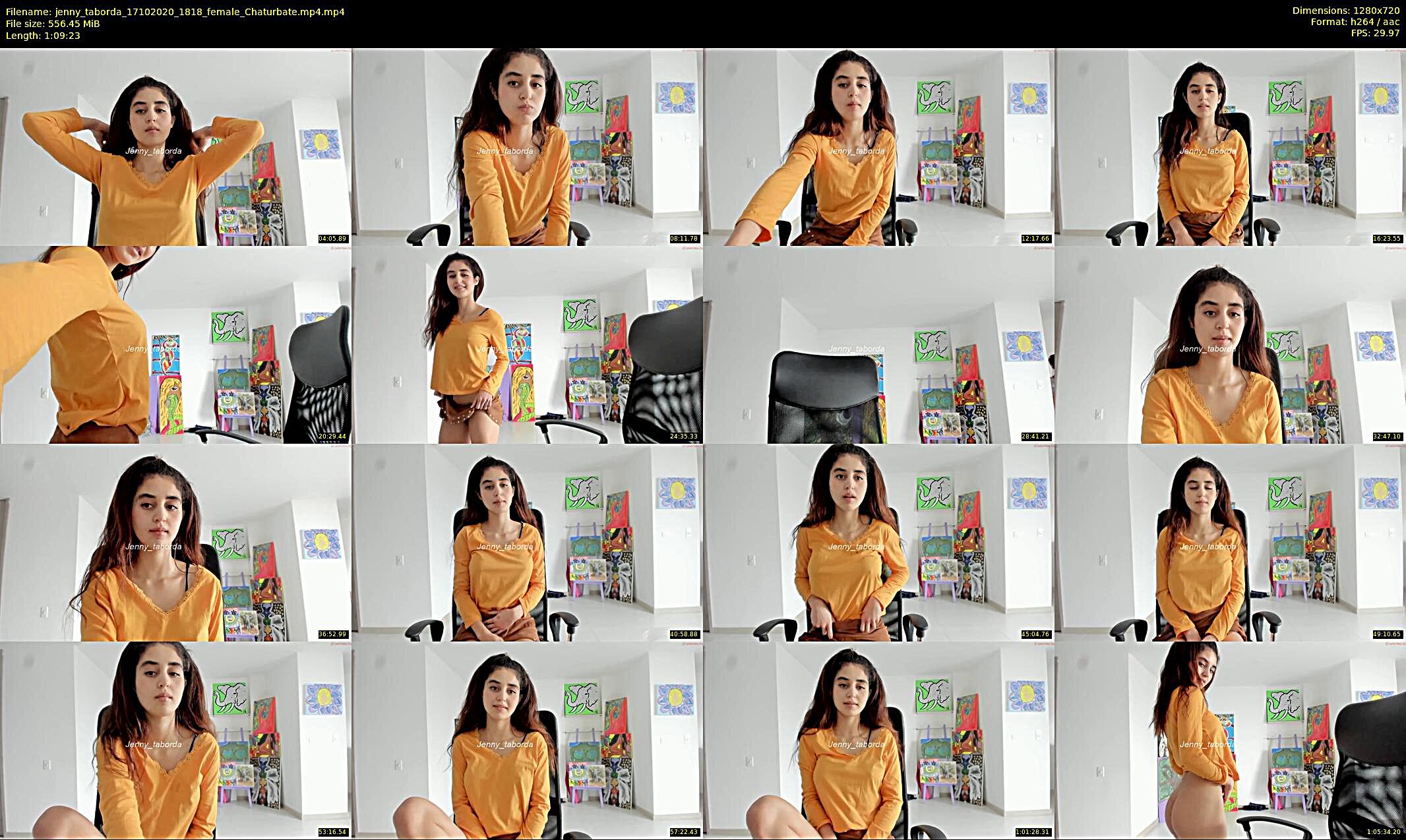 jenny_taborda — 70 minute Chaturbate female cam show recording, 720p, Oct 17, 2020