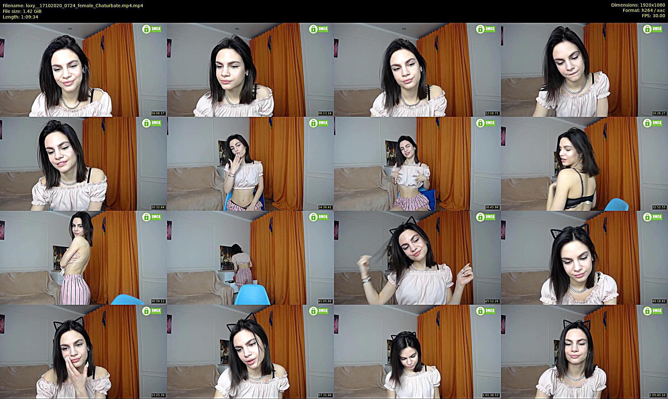 loxy_ — 70 minute Chaturbate female cam show recording, 1080p, Oct 17, 2020