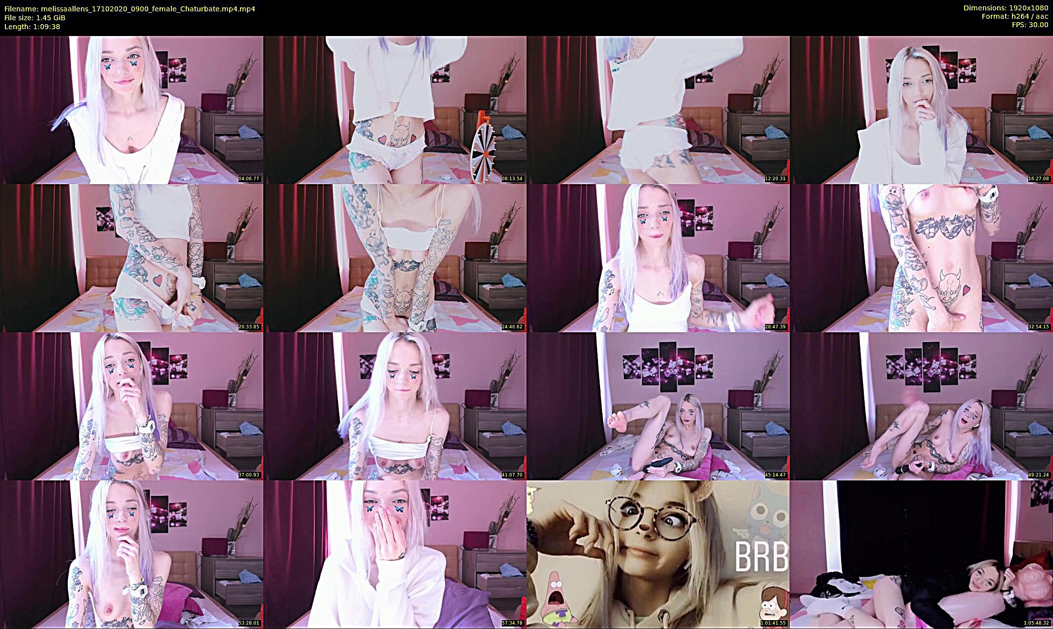 melissaallens — 70 minute Chaturbate female cam show recording, 1080p, Oct 17, 2020
