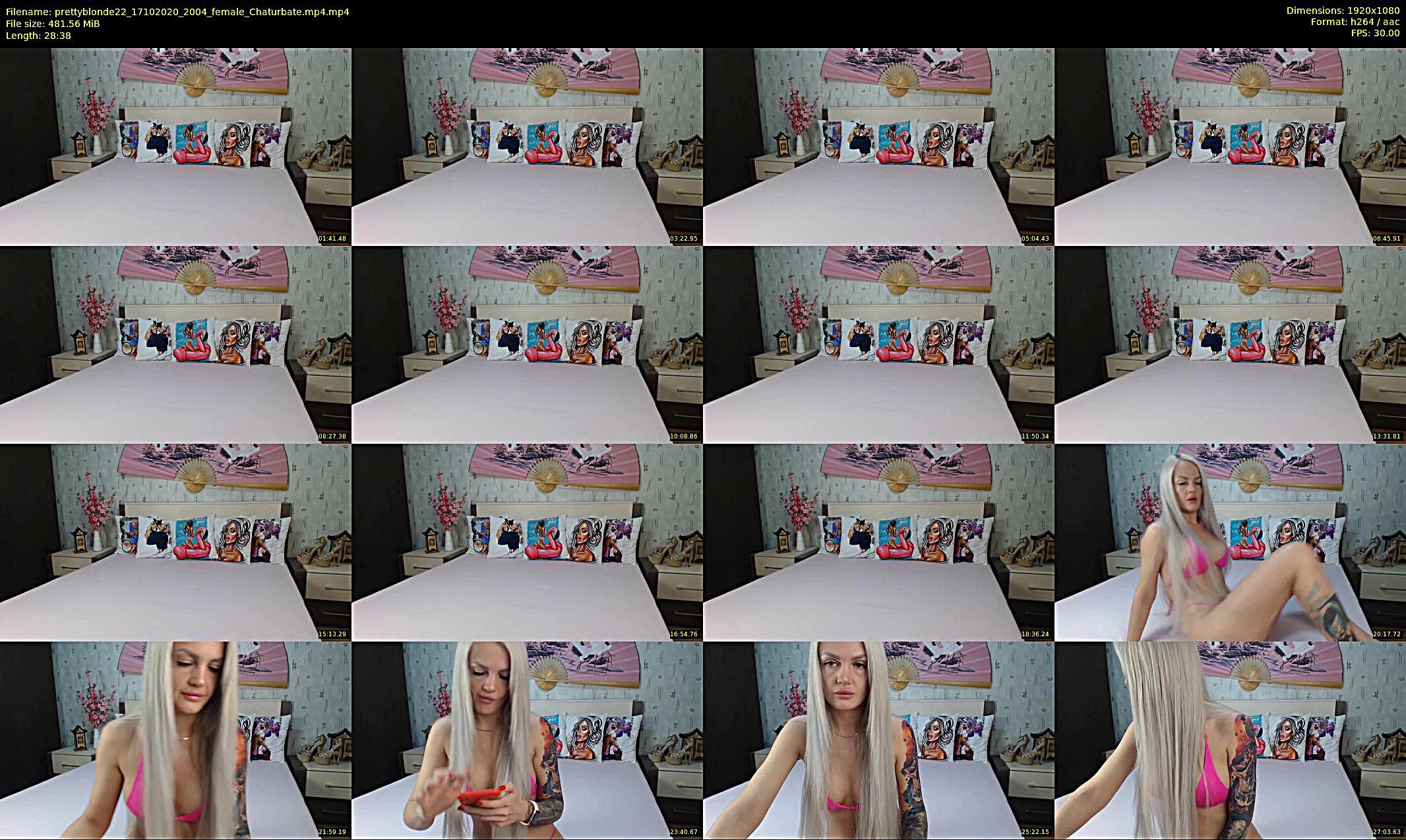 prettyblonde22 — 29 minute Chaturbate female cam show recording, 1080p, Oct 17, 2020