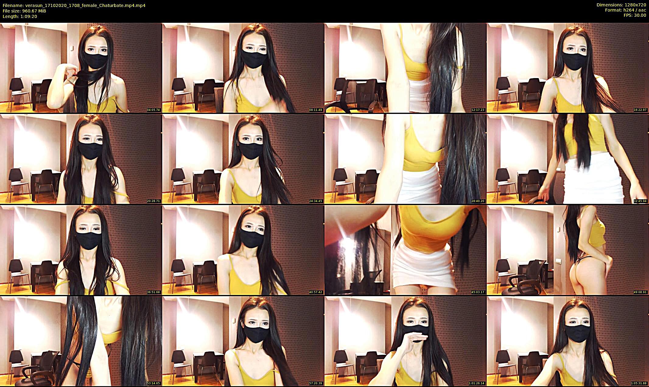 verasun — 70 minute Chaturbate female cam show recording, 720p, Oct 17, 2020