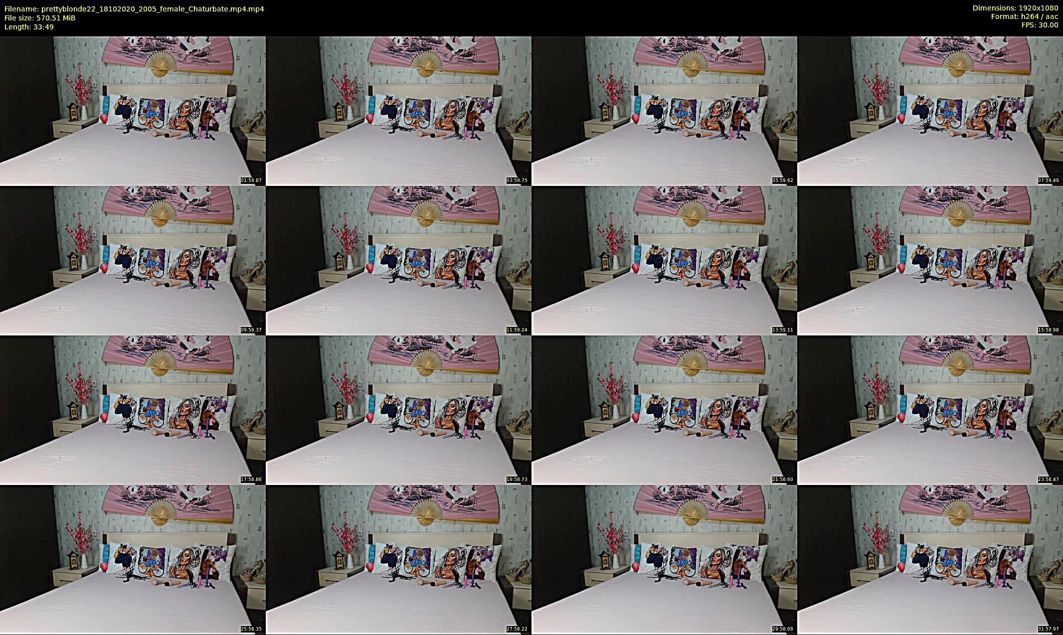 prettyblonde22 — 34 minute Chaturbate female cam show recording, 1080p, Oct 18, 2020