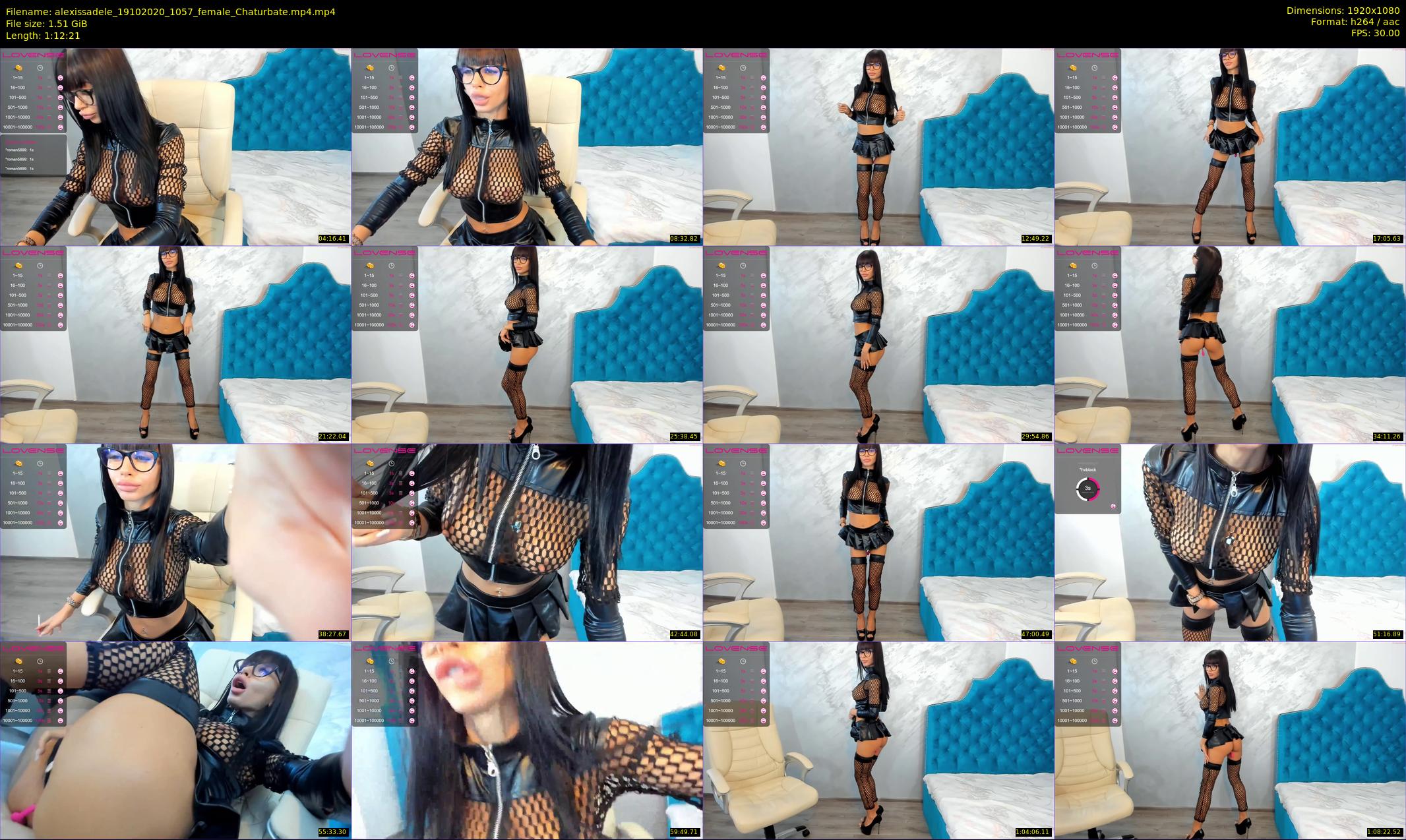 alexissadele — 73 minute Chaturbate female cam show recording, 1080p, Oct 19, 2020