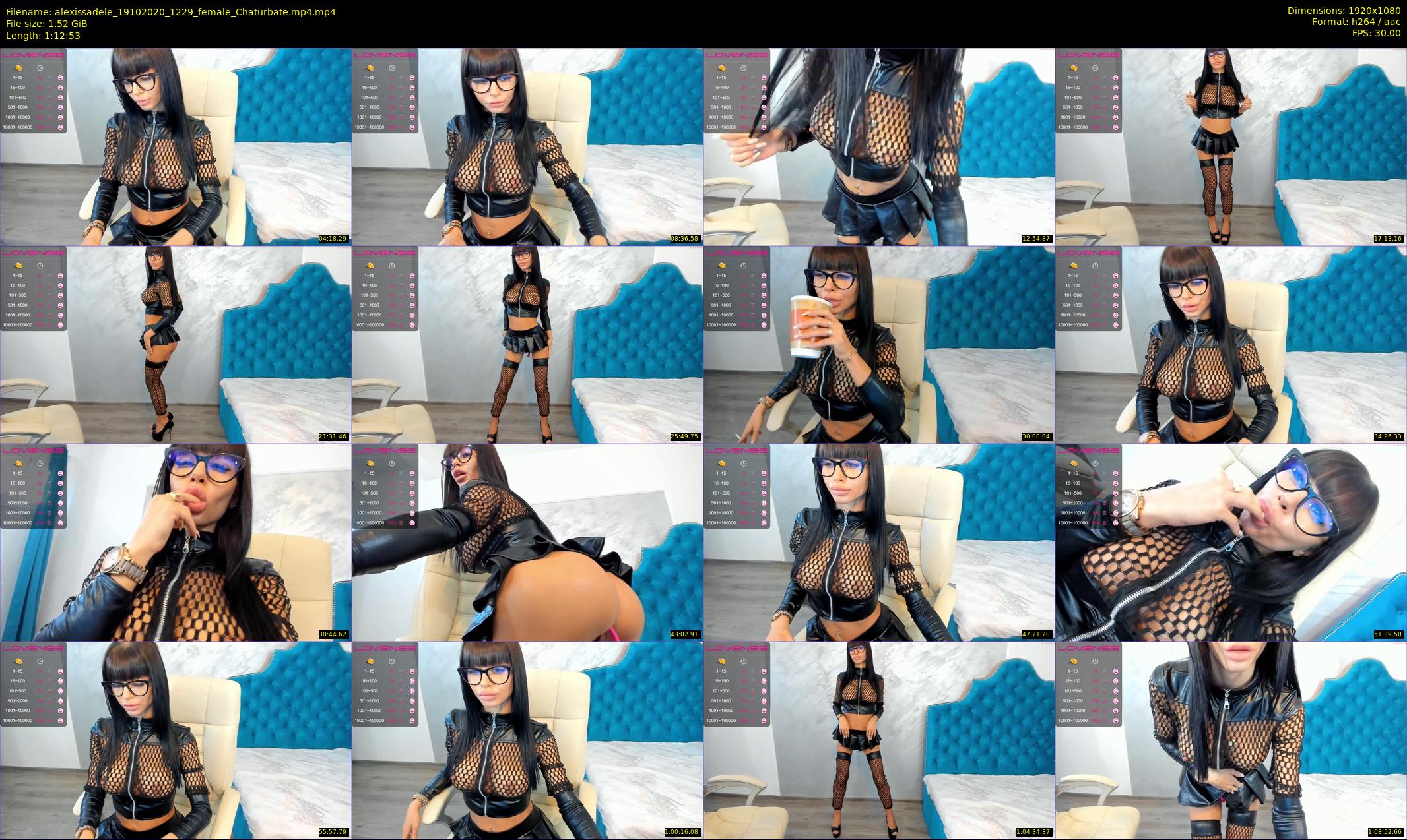alexissadele — 73 minute Chaturbate female cam show recording, 1080p, Oct 19, 2020