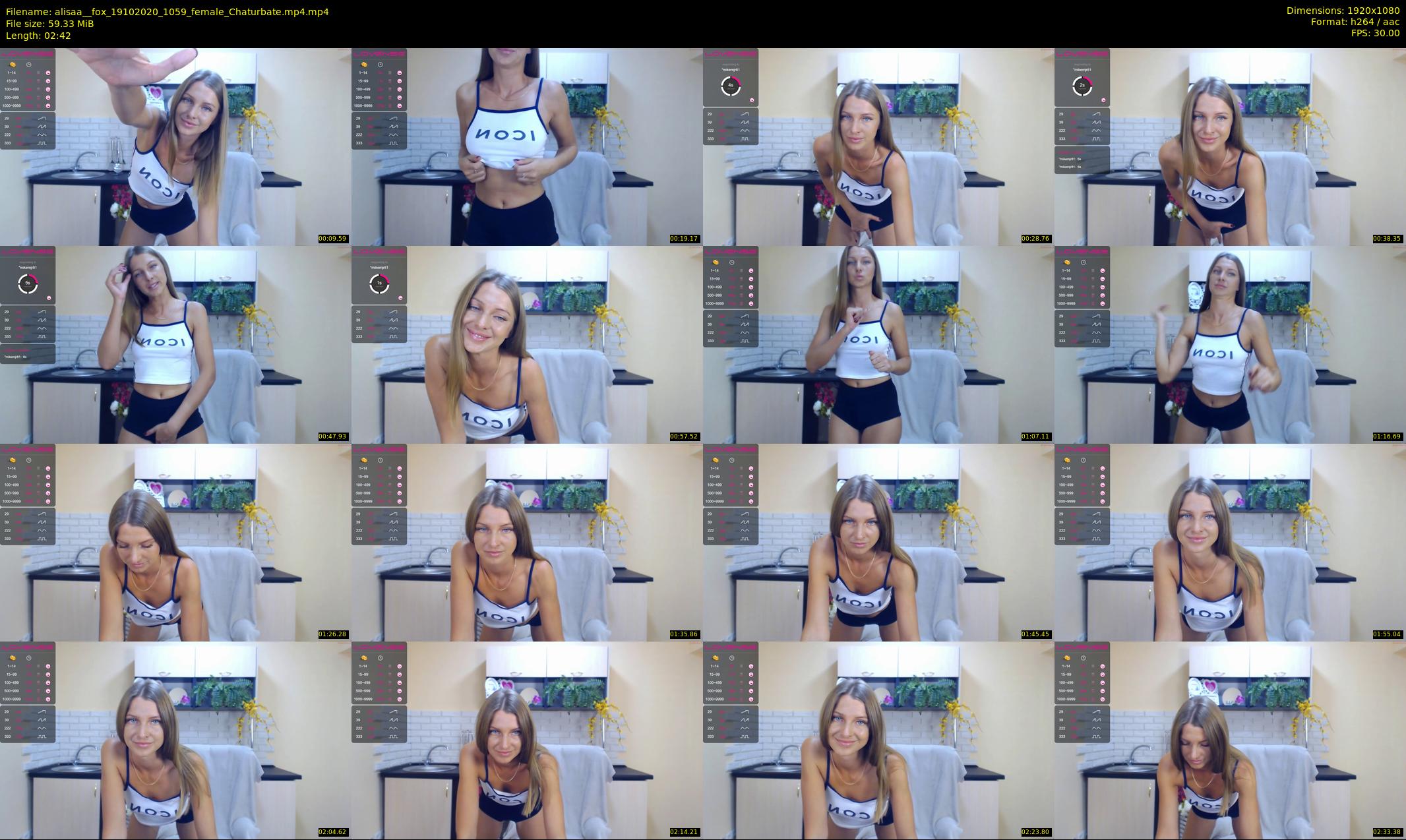 alisaa__fox — 3 minute Chaturbate female cam show recording, 1080p, Oct 19, 2020