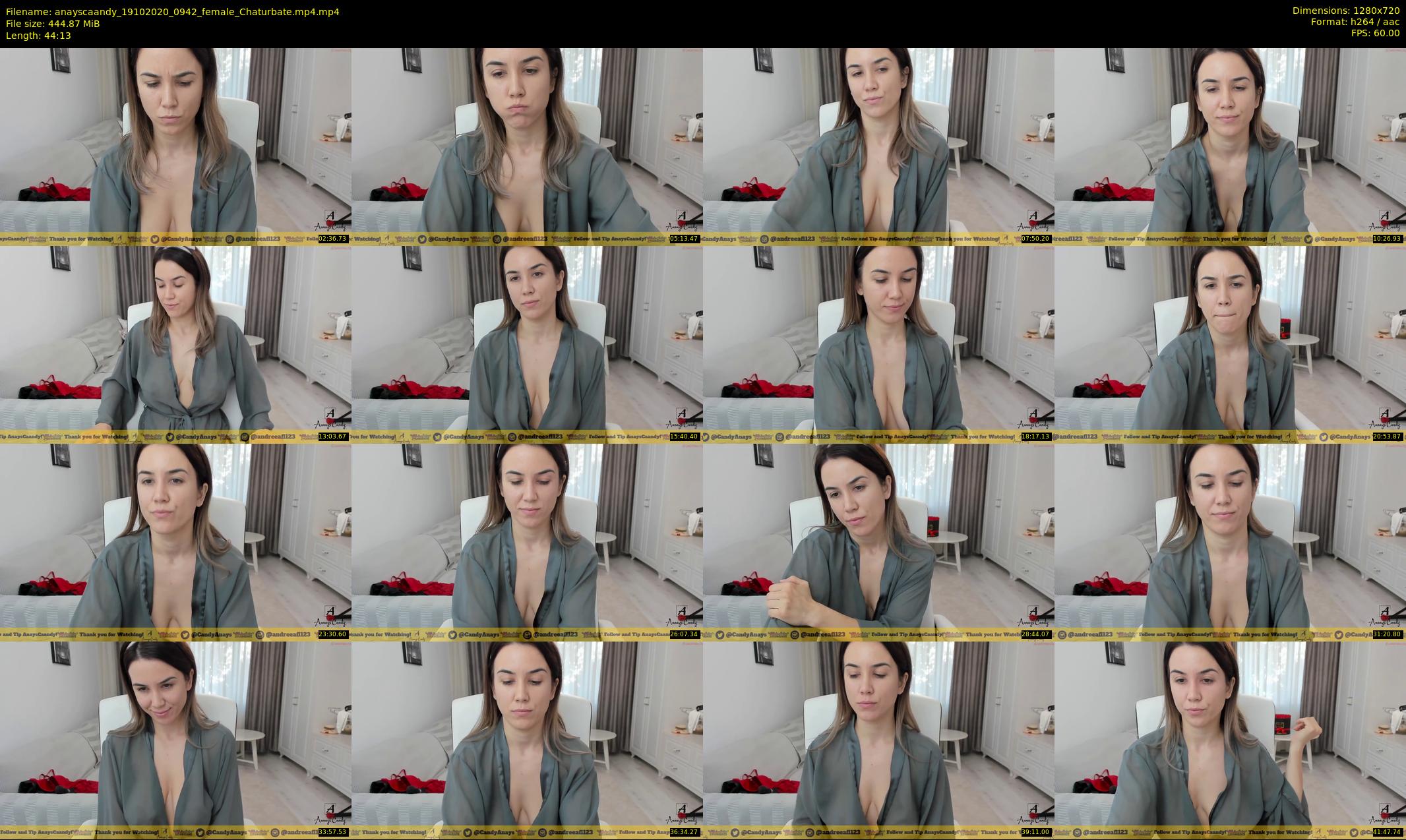anayscaandy — 45 minute Chaturbate female cam show recording, 720p, Oct 19, 2020