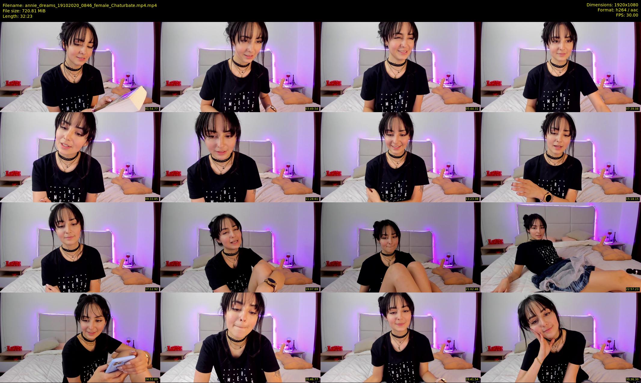 annie_dreams — 33 minute Chaturbate female cam show recording, 1080p, Oct 19, 2020