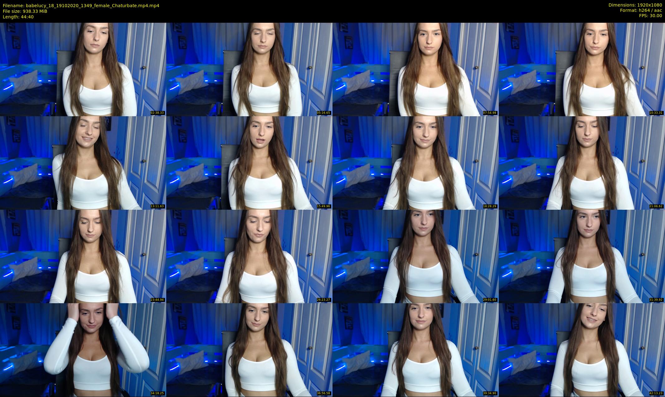 babelucy_18 — 45 minute Chaturbate female cam show recording, 1080p, Oct 19, 2020