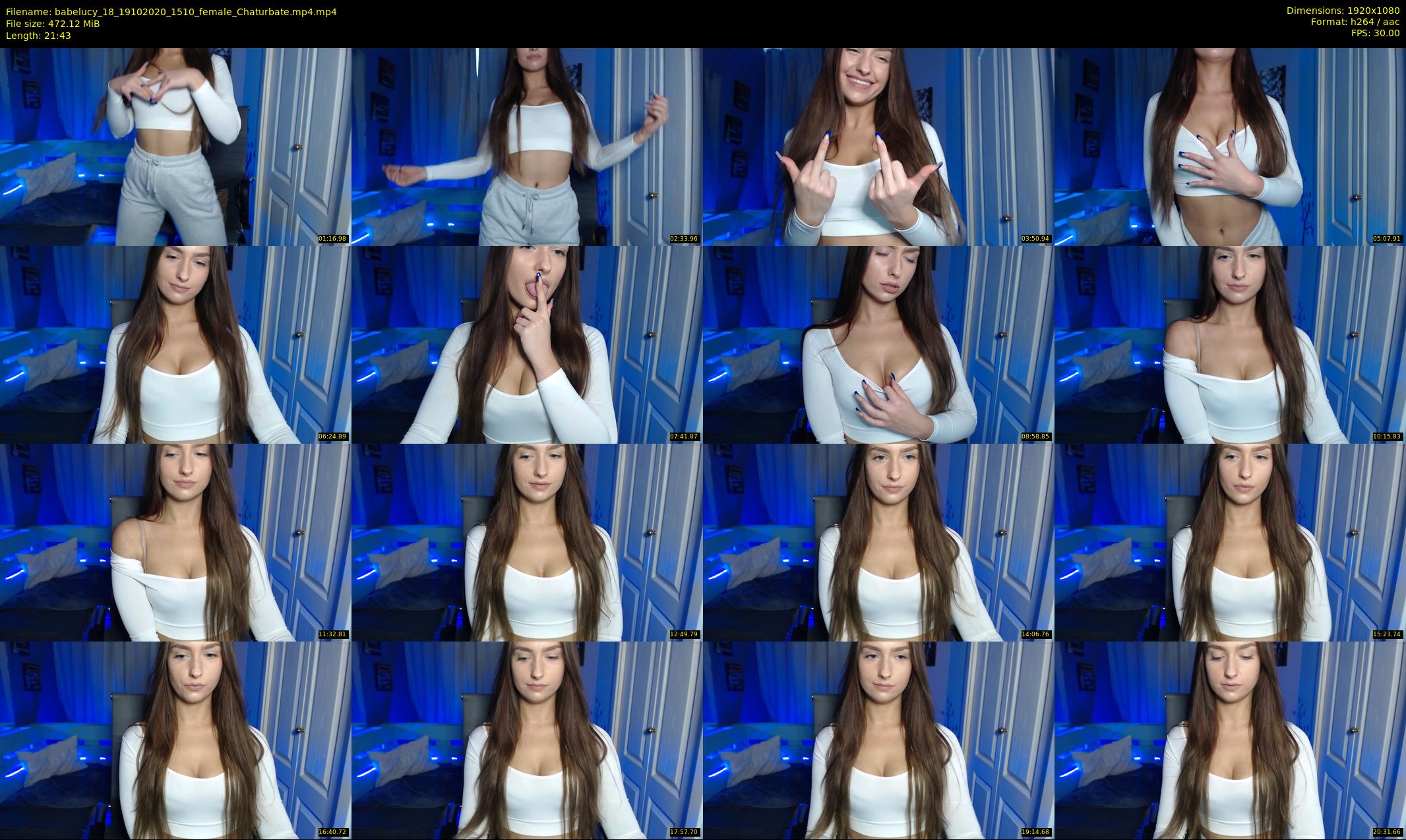 babelucy_18 — 22 minute Chaturbate female cam show recording, 1080p, Oct 19, 2020