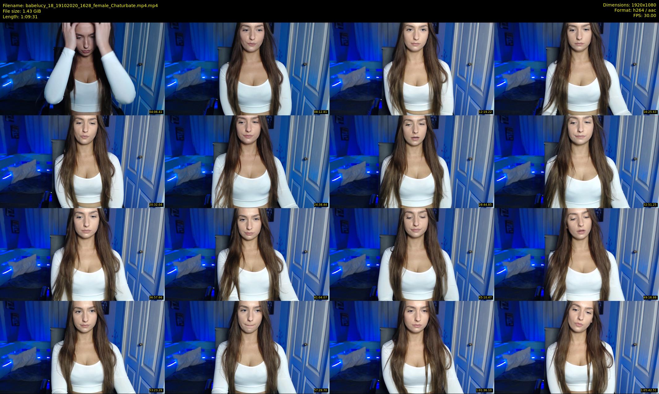 babelucy_18 — 70 minute Chaturbate female cam show recording, 1080p, Oct 19, 2020