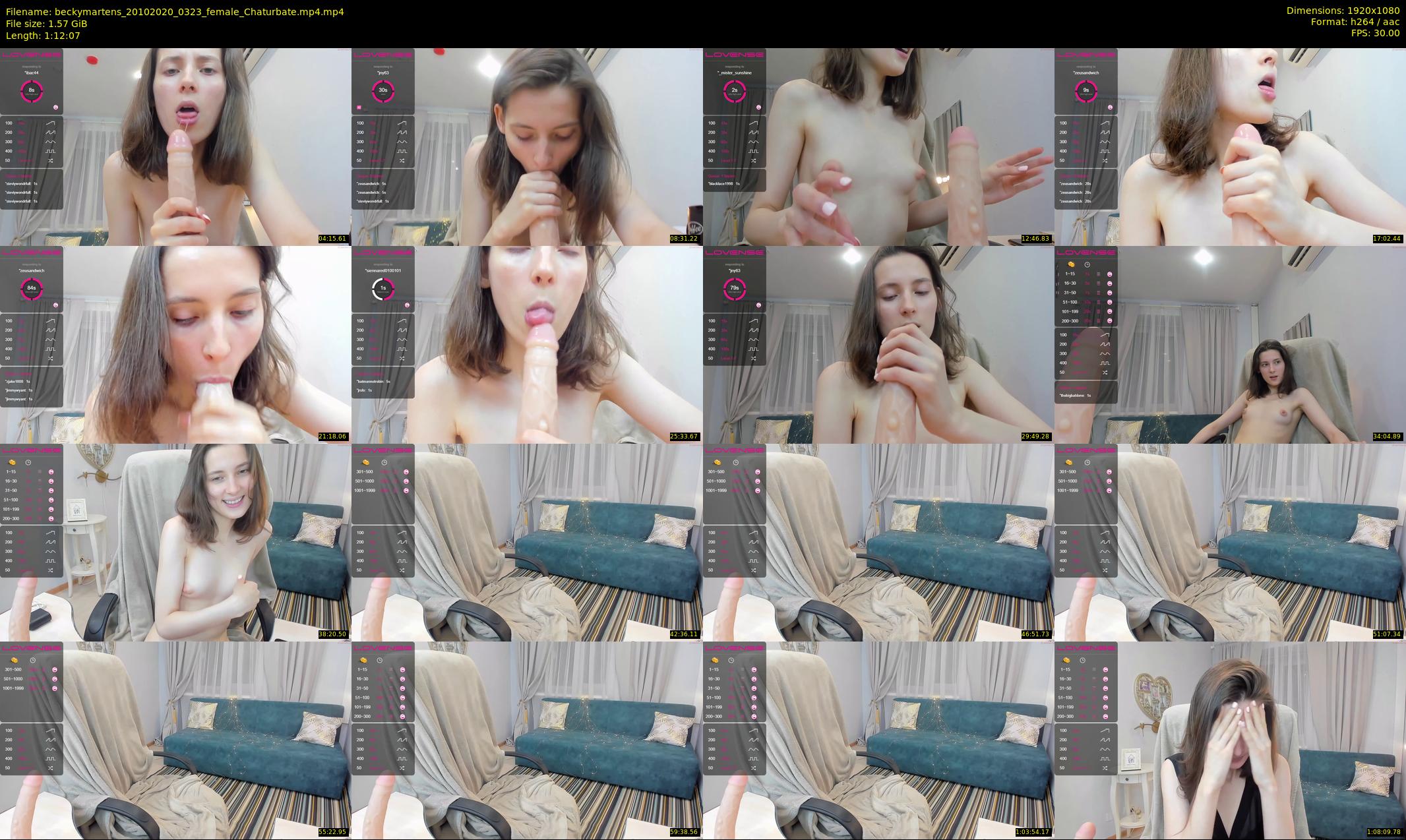 beckymartens — 73 minute Chaturbate female cam show recording, 1080p, Oct 20, 2020