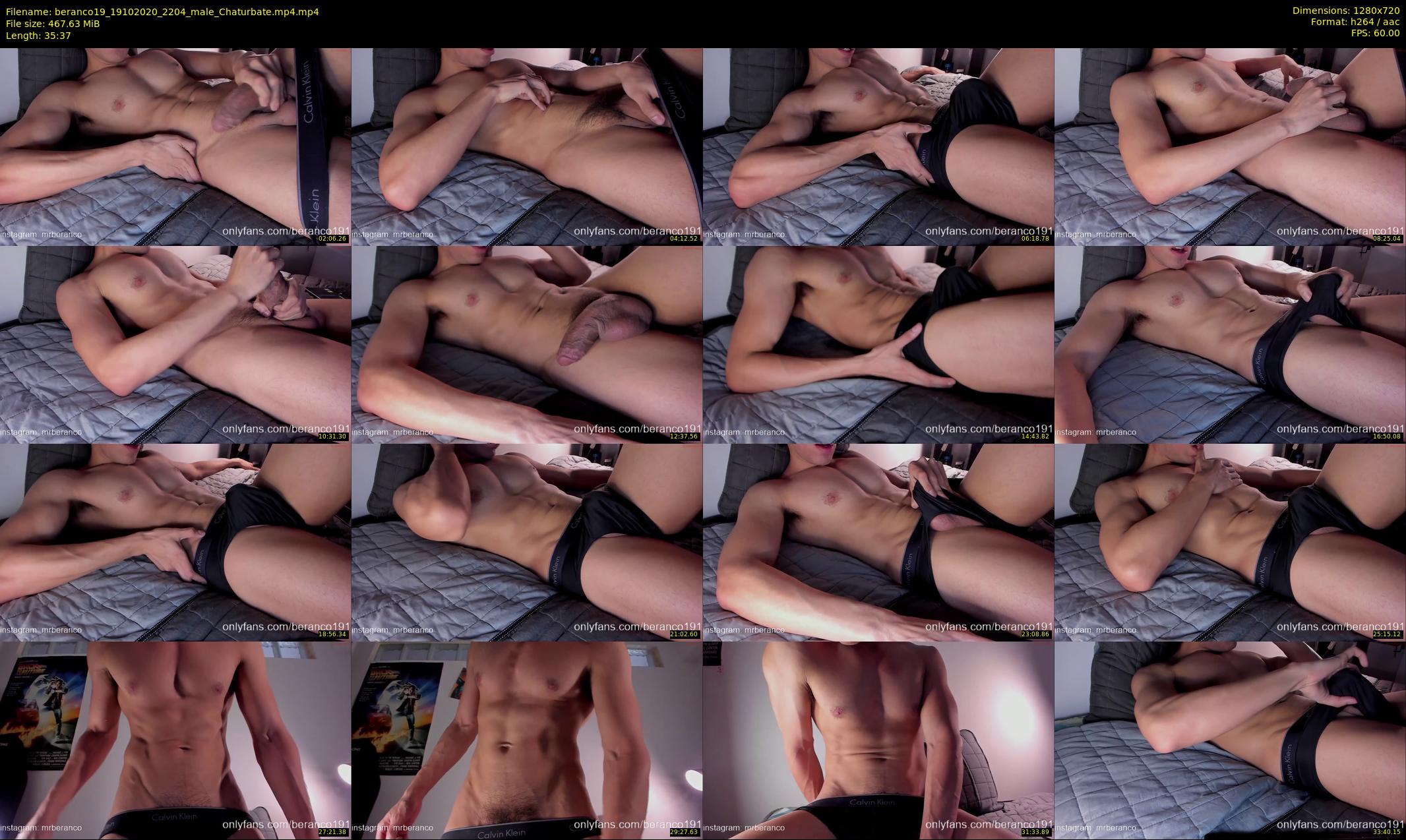 beranco19 — 36 minute Chaturbate male cam show recording, 720p, Oct 19, 2020