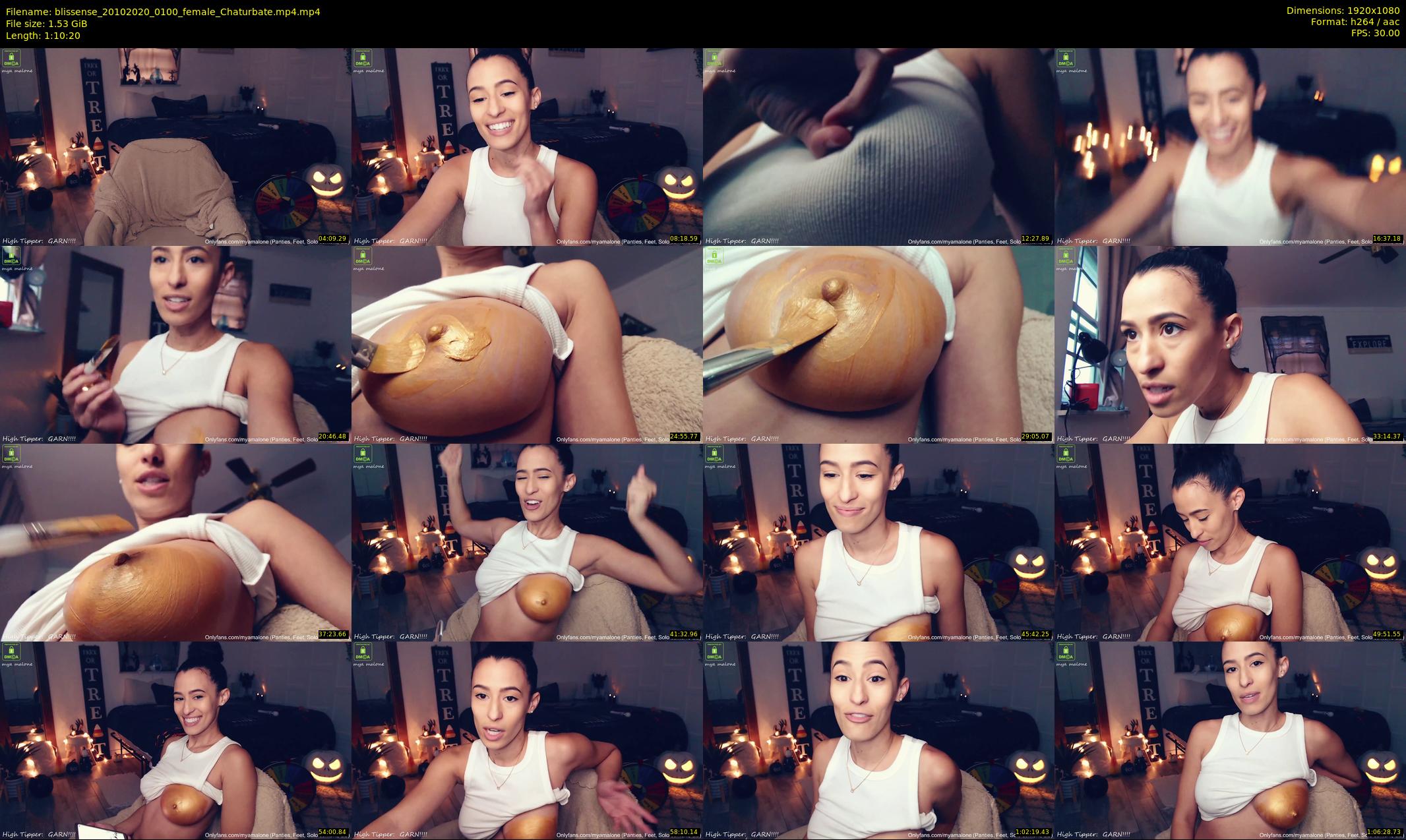 blissense — 71 minute Chaturbate female cam show recording, 1080p, Oct 20, 2020