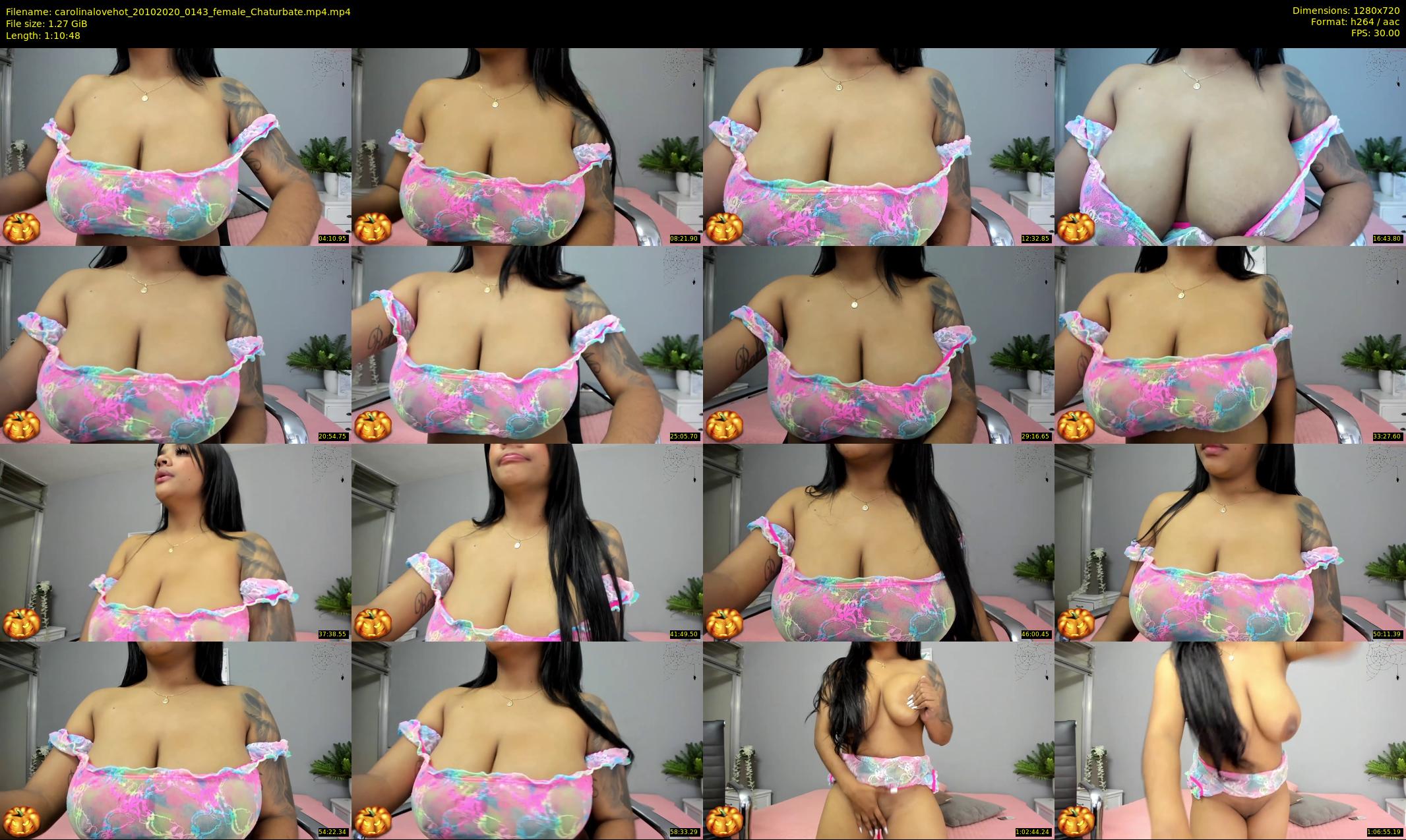 carolinalovehot — 71 minute Chaturbate female cam show recording, 720p, Oct 20, 2020