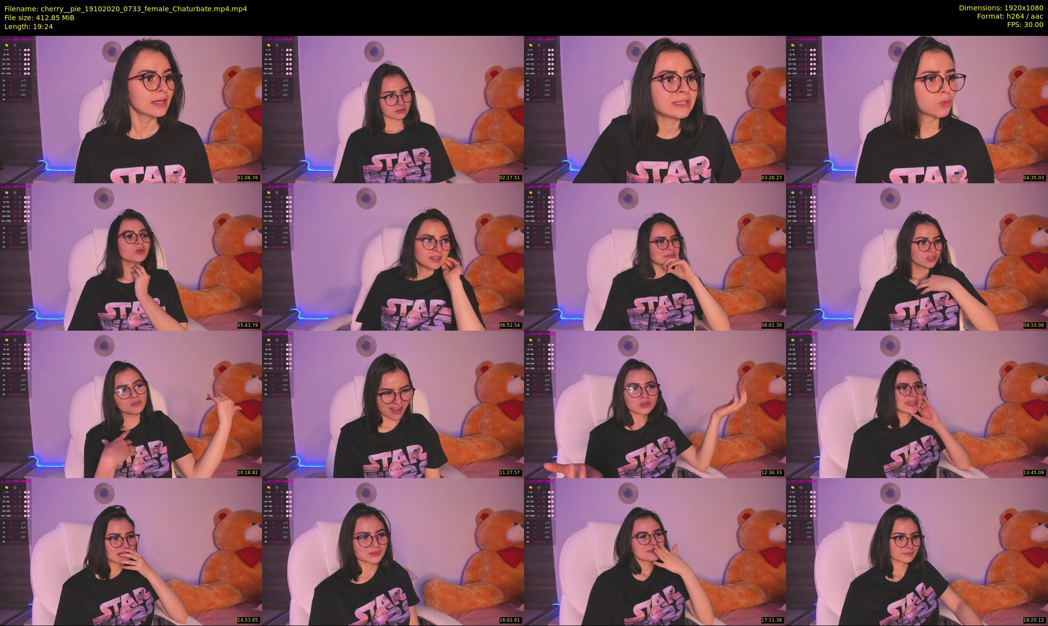 cherry__pie — 20 minute Chaturbate female cam show recording, 1080p, Oct 19, 2020