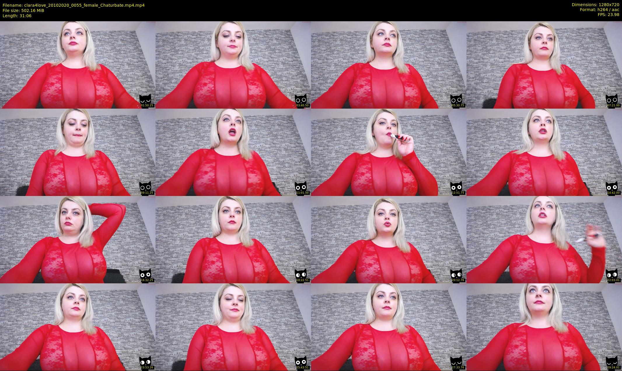 clara4love — 32 minute Chaturbate female cam show recording, 720p, Oct 20, 2020