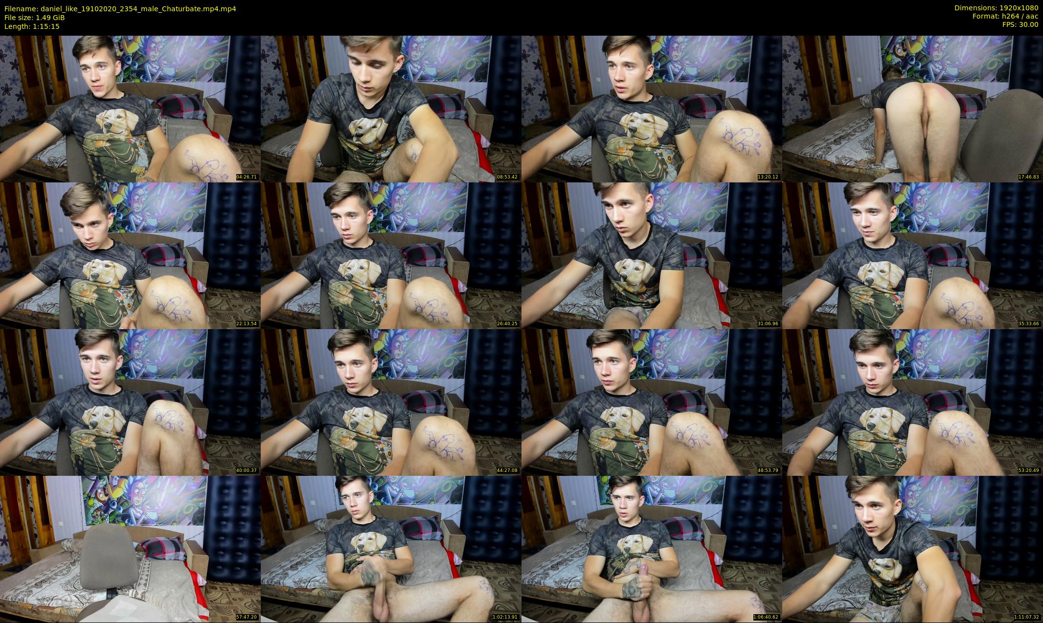 daniel_like — 76 minute Chaturbate male cam show recording, 1080p, Oct 19, 2020