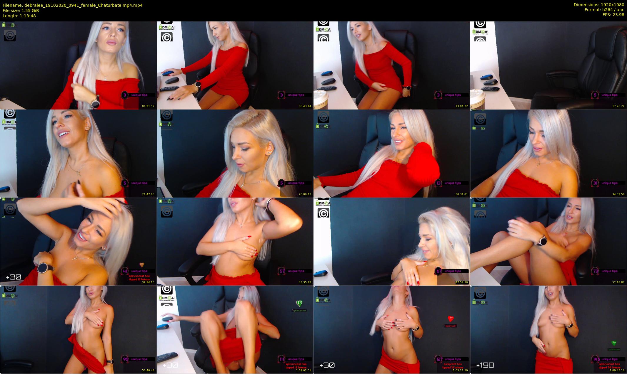 debralee — 74 minute Chaturbate female cam show recording, 1080p, Oct 19, 2020